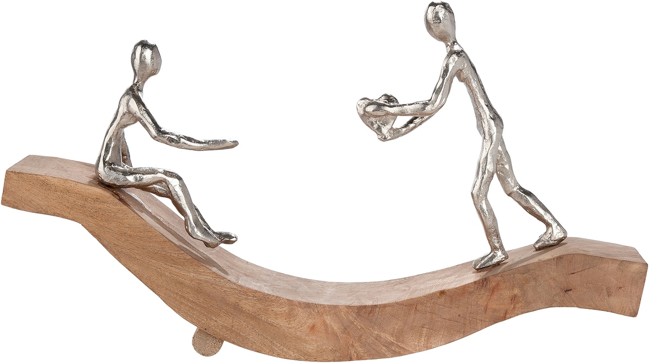 GILDE Sculpture »Skulptur Catch my heart naturfarben« amour romantisme couple affection émotion complicité