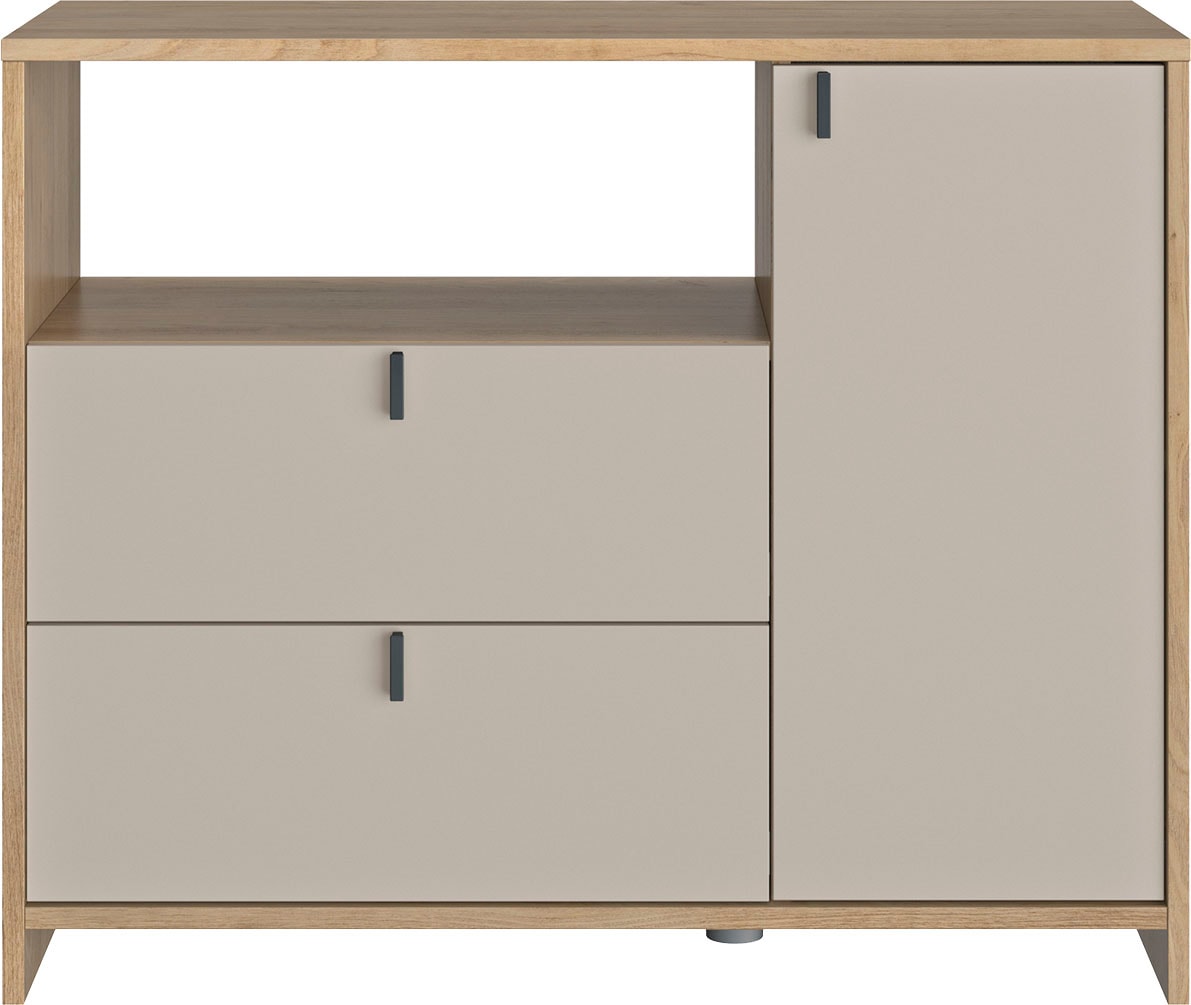 Gami Kommode »RITMO« Praktische und funktionale Kommode mit 2 Schubladen und einem Fach