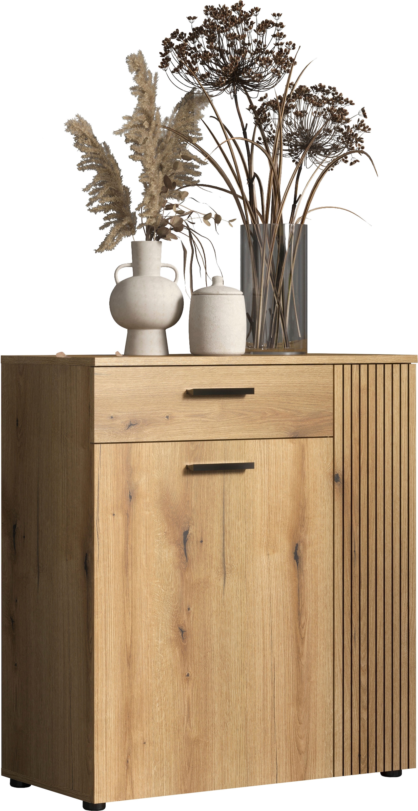 Image of Home affaire Kommode "Amrum" 1 Stk. tlg. Schuhschrank 2 Türen & 1 Vollauszug Schublade - (B/T/H) 80/36/89 cm
