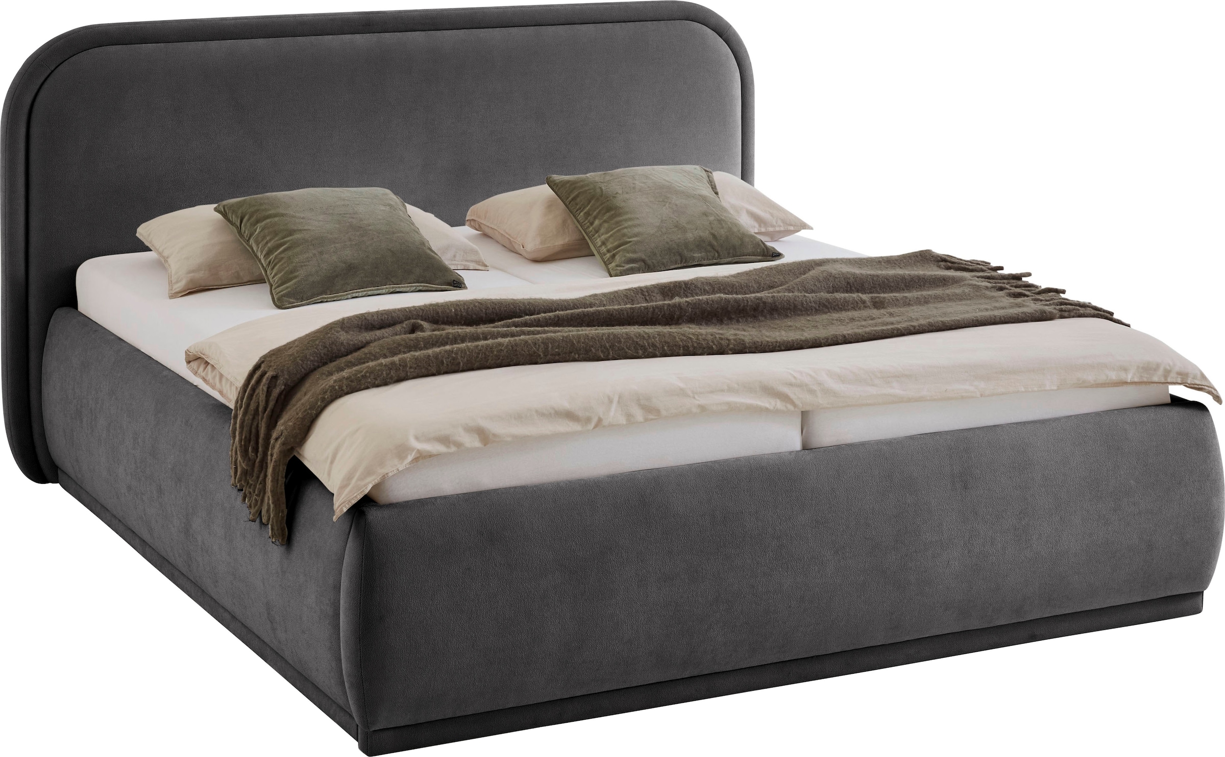 meise.möbel Lit rembourré »SOMA erhältlich in den Breiten 160 & 180cm, wahlweise mit Bettkasten« disponible en plusieurs couleurs