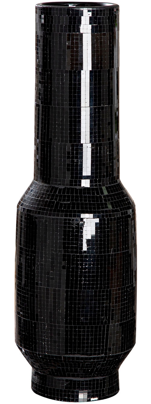 Image of GILDE Bodenvase "Bodenvase Black Disco schwarz H. 51 cm"