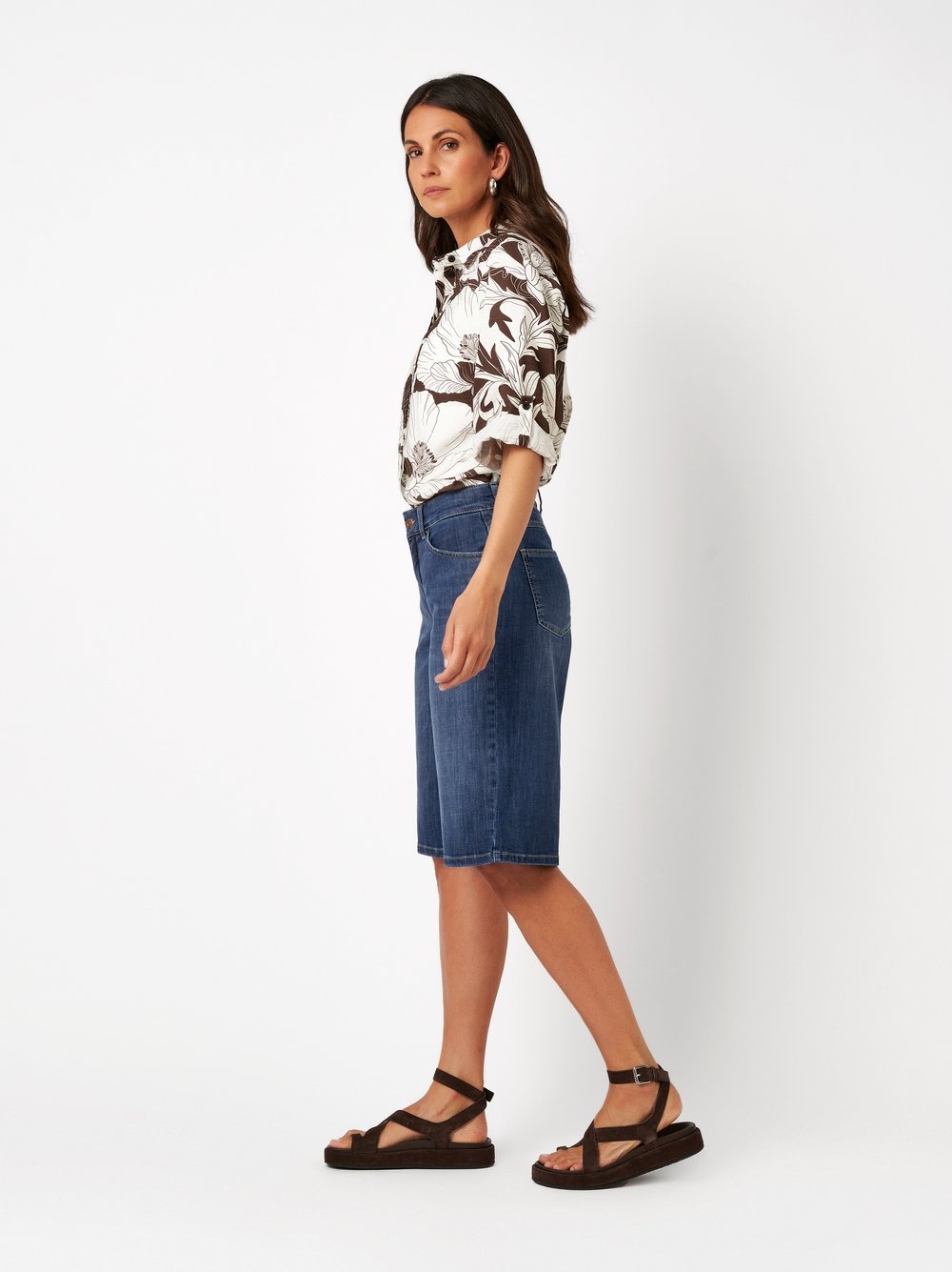 Image of TONI Jeansbermudas aus softem Sommer-Denim