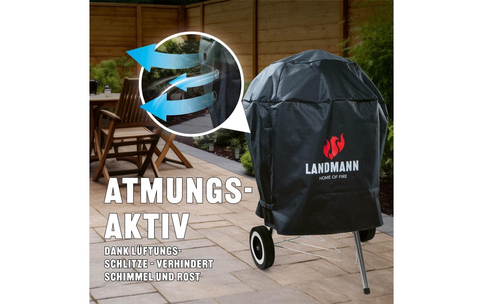 LANDMANN Couverture de barbecue »Premium 90 x 70 x 70 cm«