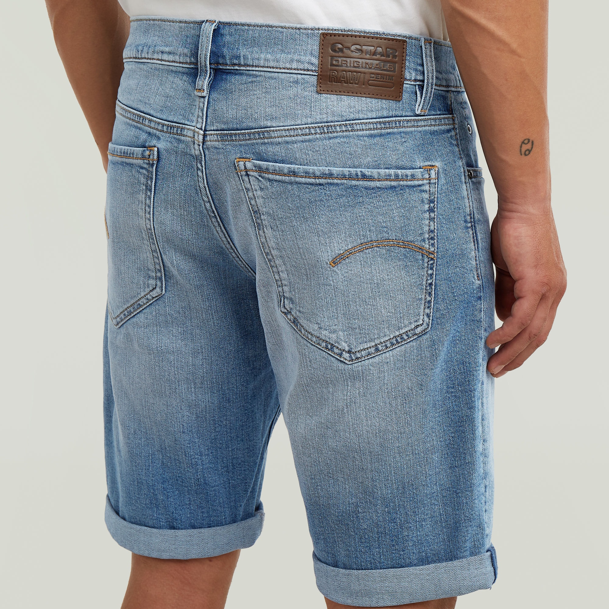G-STAR Short en jean »Mosa« mit Umschlagsaum