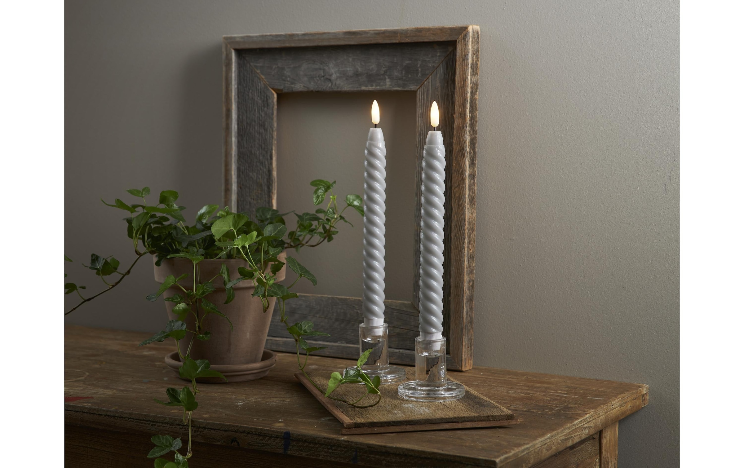   Bougie LED »Star Trading LED-Stabkerzen Set Flamme Swirl, 2 Stk«