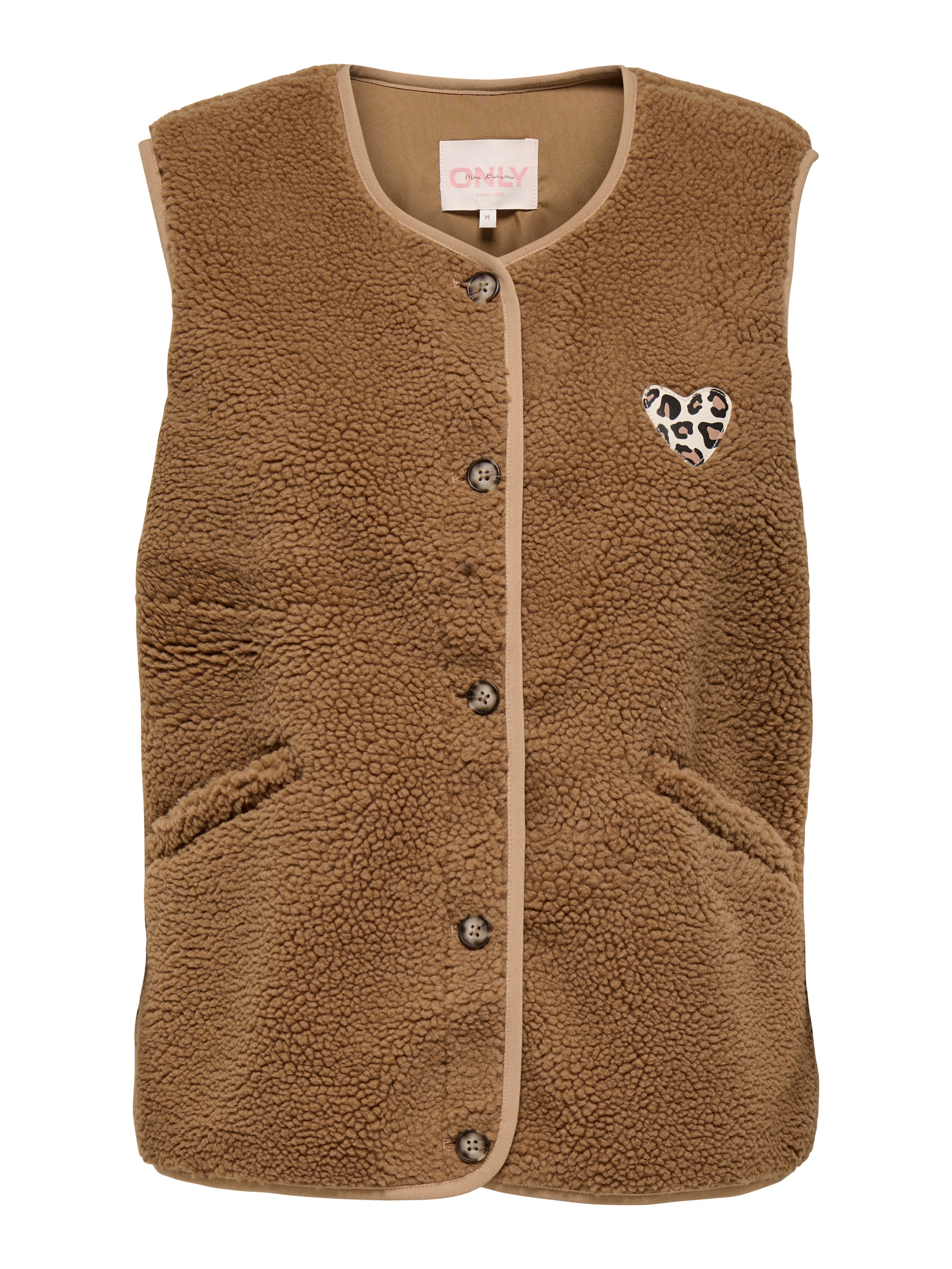 Image of ONLY Plüschweste "ONLBABY LIFE TEDDY VEST PNT CS" Kunstfaser Plüsch