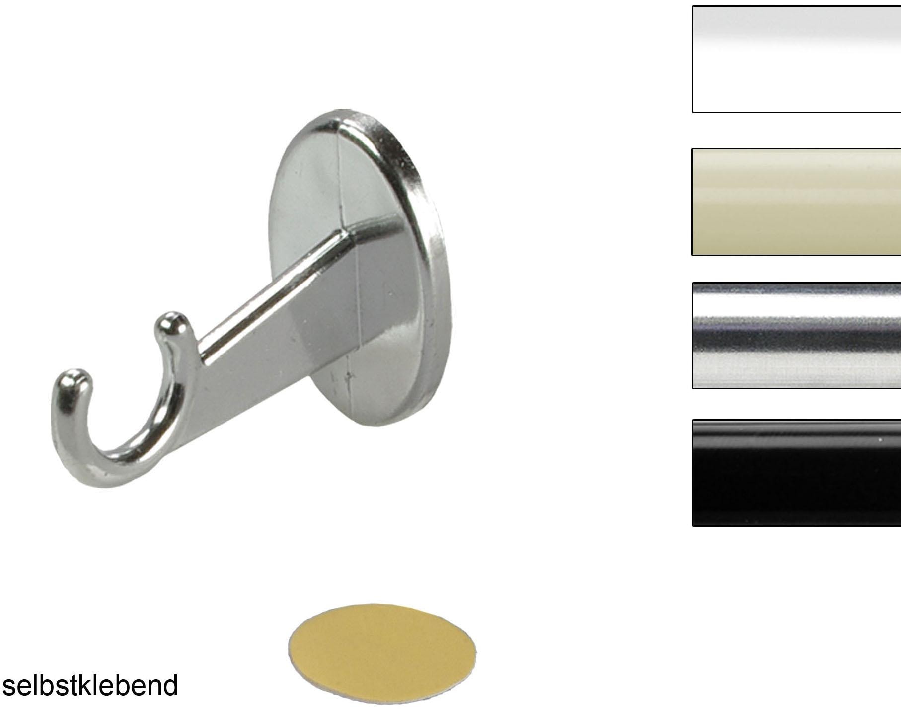 Liedeco Support adhésif Schraubträger für Cafehausstangen Ø 8 mm