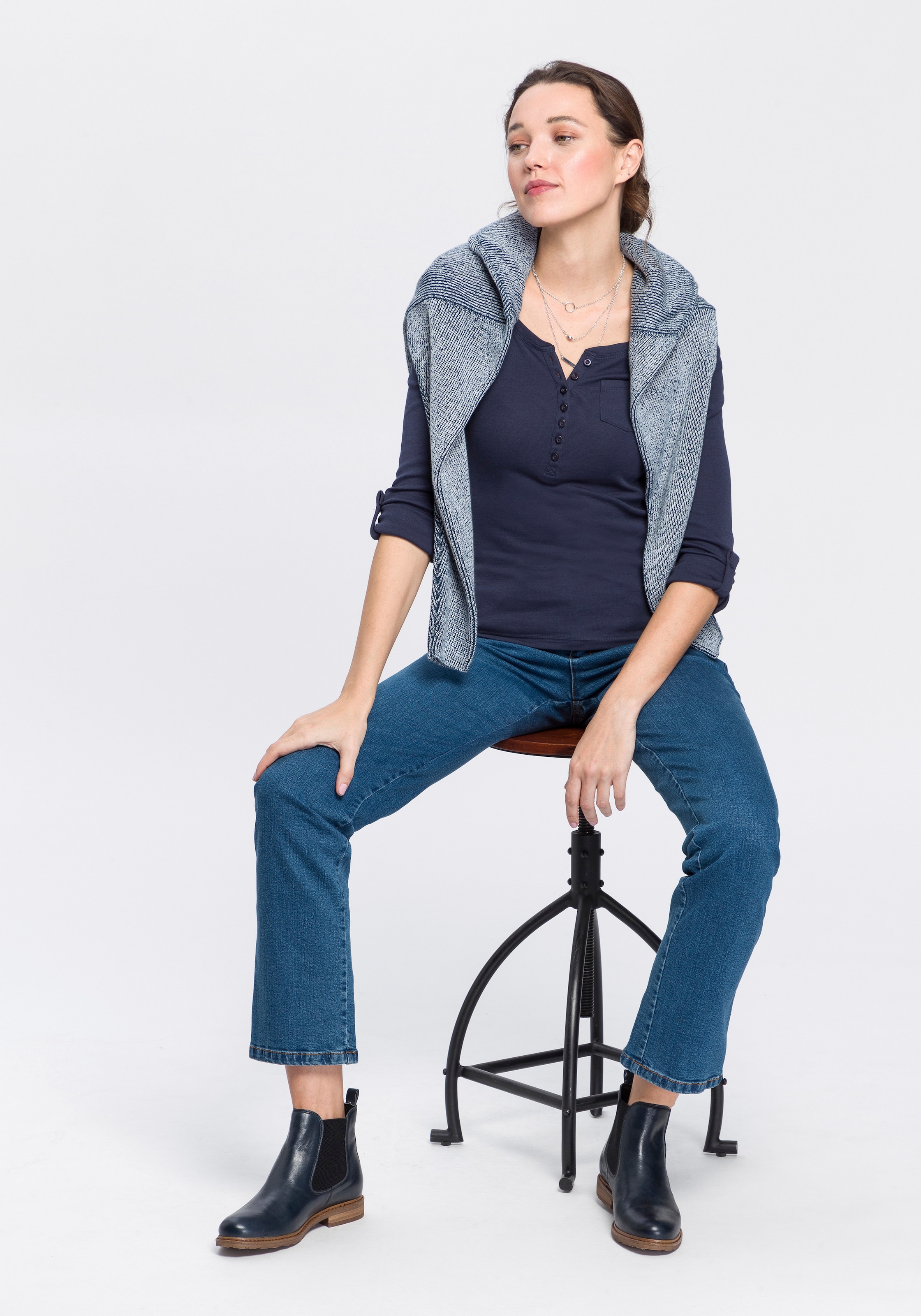 Arizona Gerade Jeans High »Comfort-Fit«, versandkostenfrei Waist auf