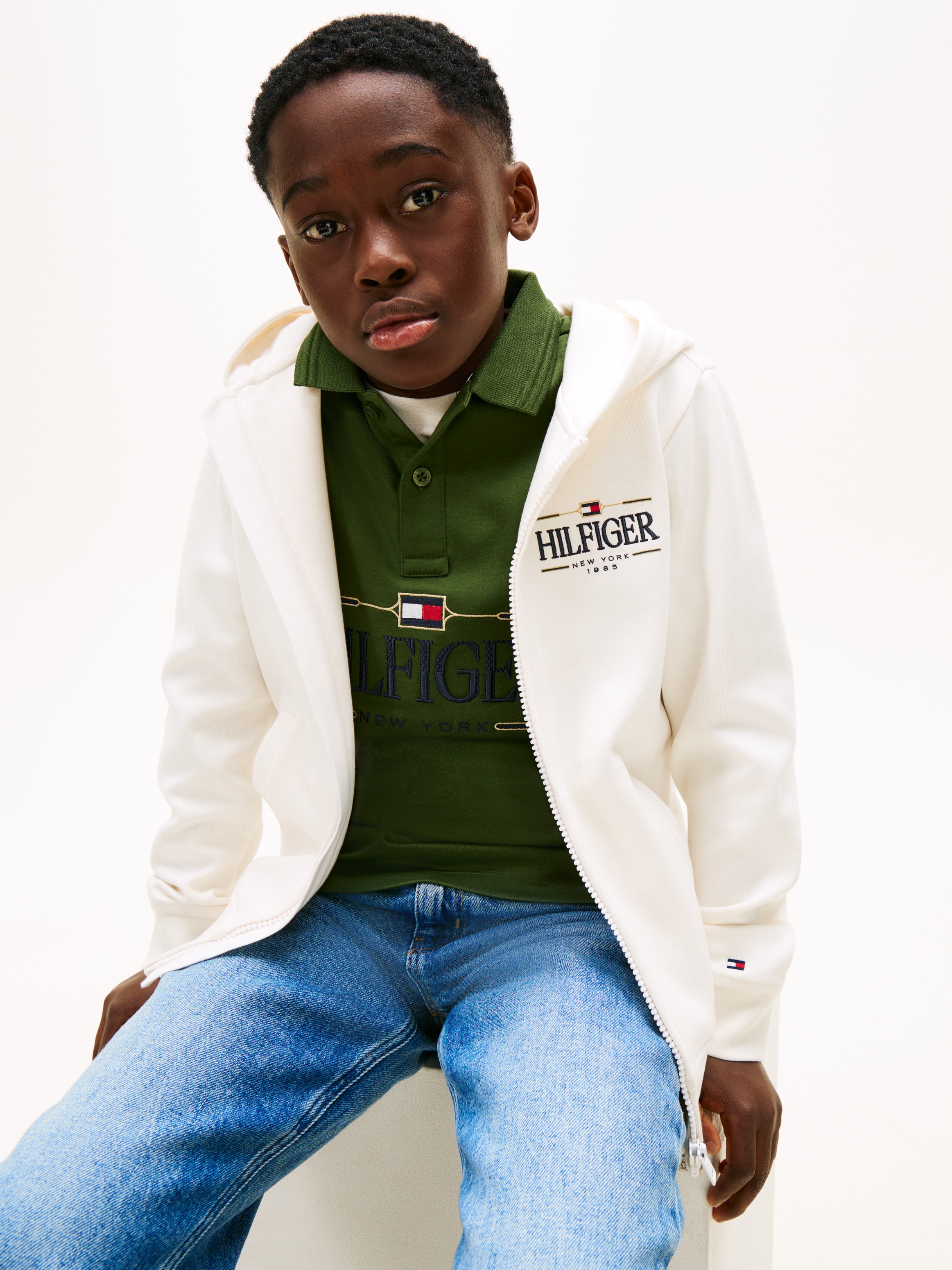 Tommy Hilfiger Veste sweat Regular fit, für Kinder bis 16 Jahre