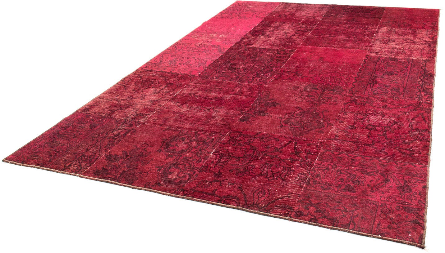 Image of morgenland Teppich »Patchwork - 297 x 200 cm - rot«, rechteckig, 7 mm Höhe, Wohnzimmer, Handgeknüpft, Einzelstück mit Zertifikat bei Ackermann Versand Schweiz