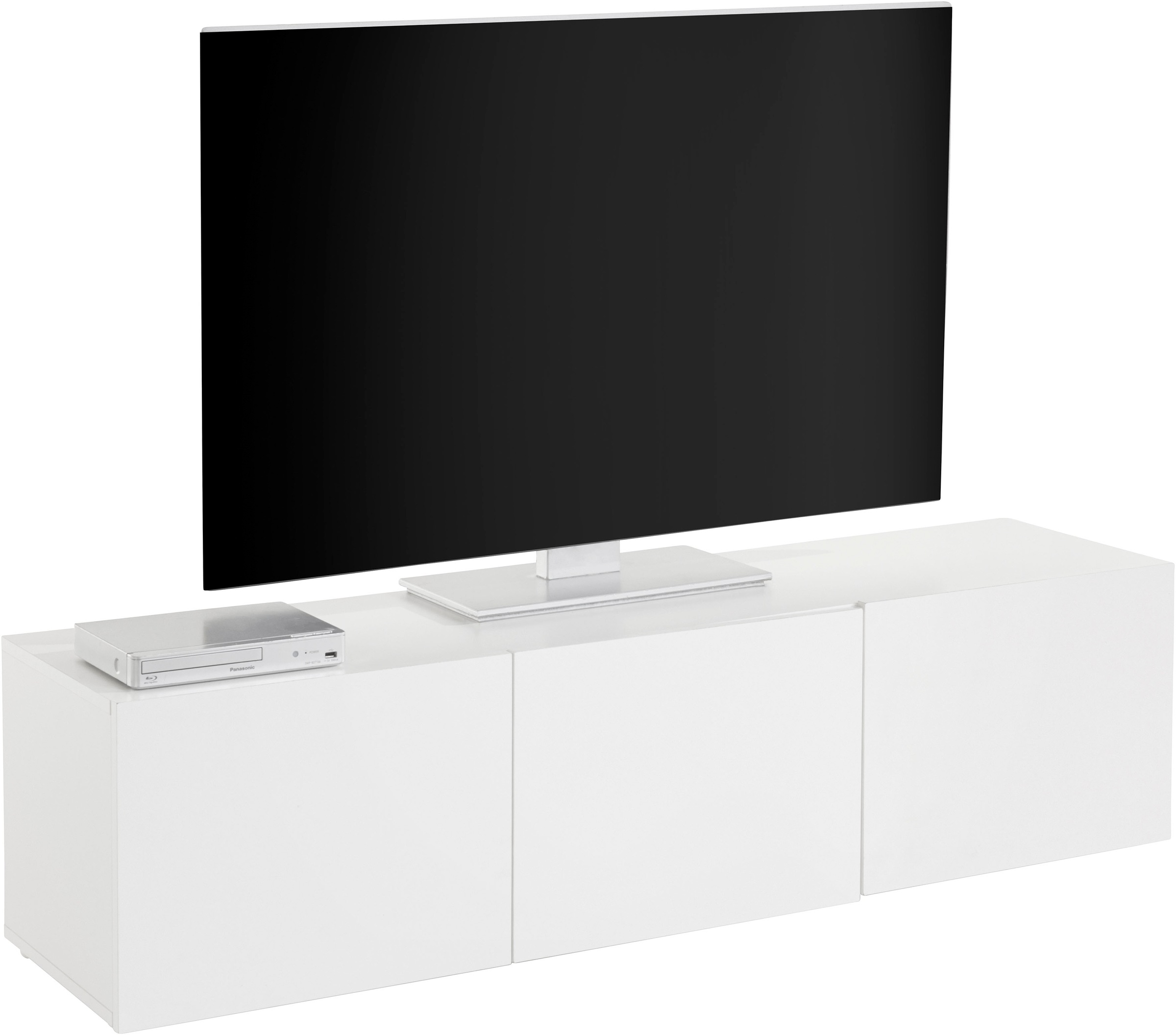 borchardt Möbel Lowboard "Sophia, TV-Schrank mit 3 Türen, hängend oder stehend" Modernes TV-Board, Breite 139 cm, 3-türig