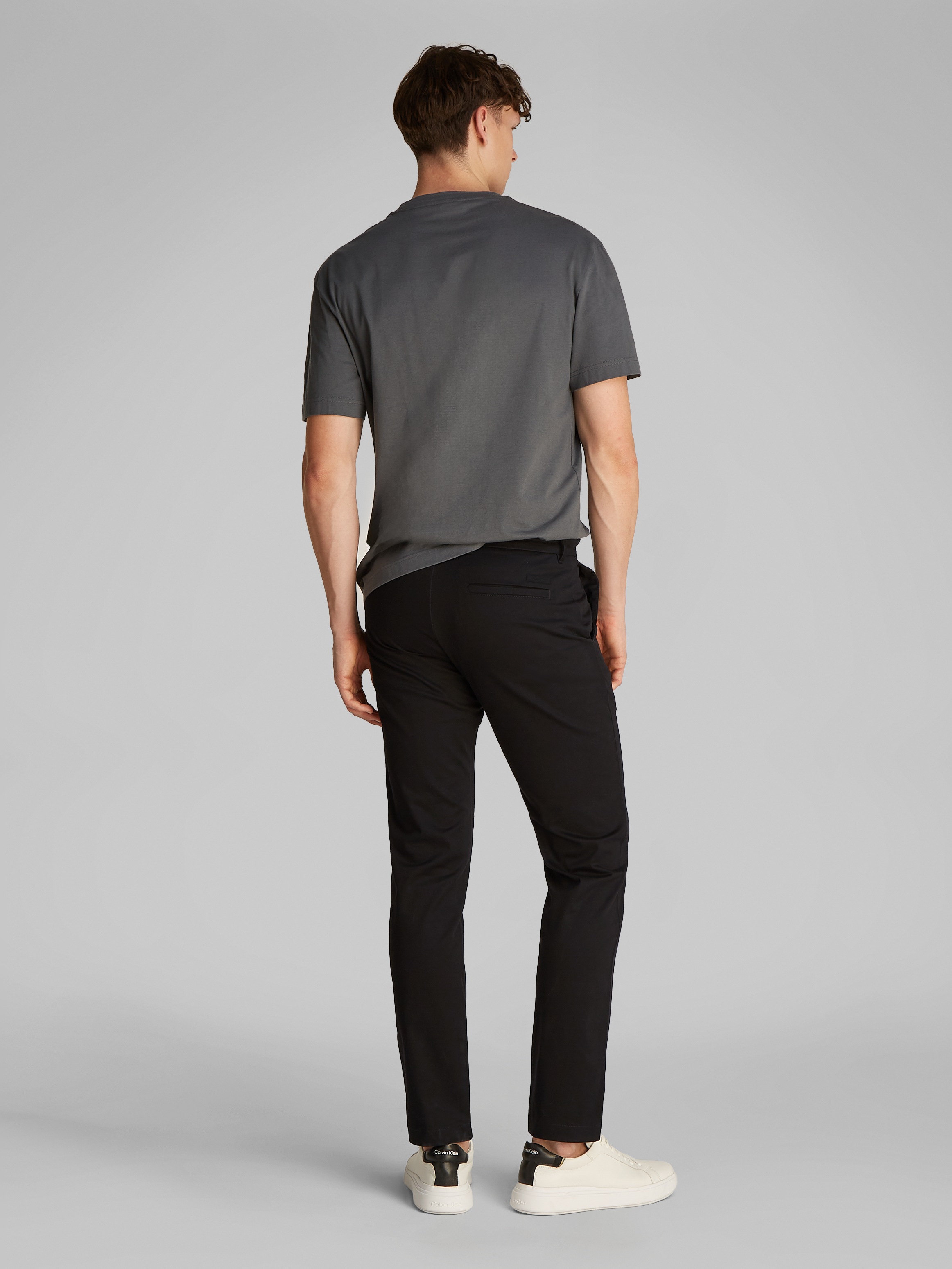 Calvin Klein Chinohose »SATEEN STRETCH SLIM CHINO«, mit Logopatch