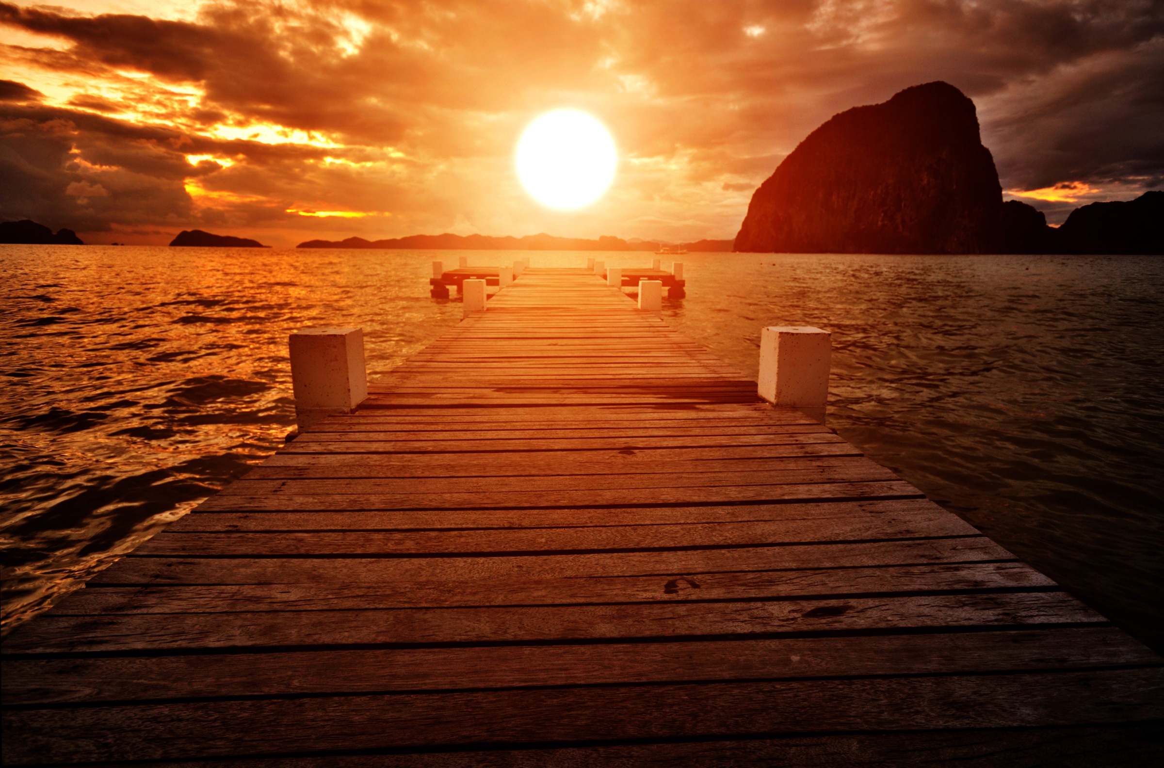 Image of Papermoon Fototapete "Jetty Sunset" glatt