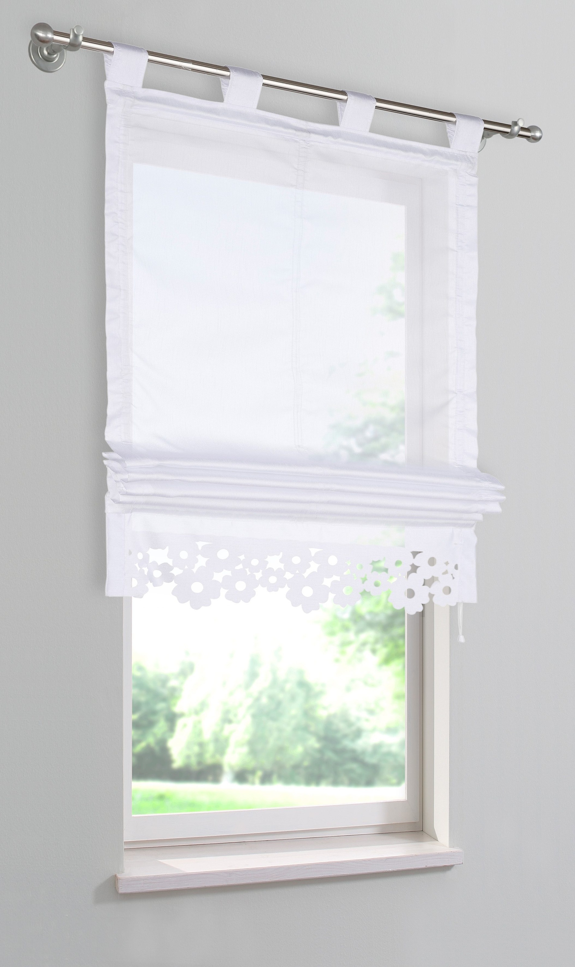 Image of my home Raffrollo »VENEDIG«, mit Schlaufen, Halbtransparent, Polyester bei Ackermann Versand Schweiz