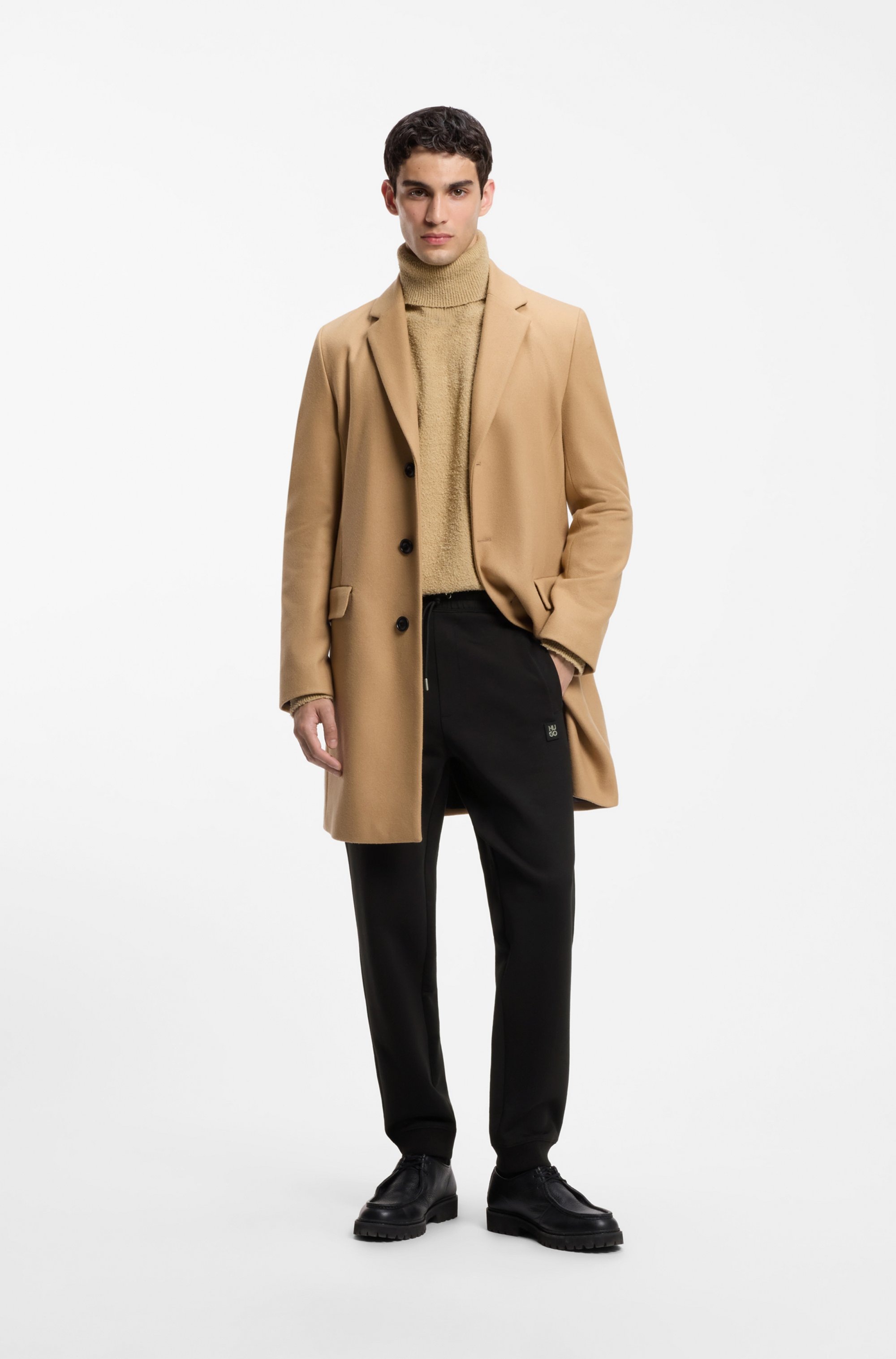HUGO Pantalon sweat »Dimacs«  ceinture élastique avec cordon de serrage, coupe décontractée, mélange de coton