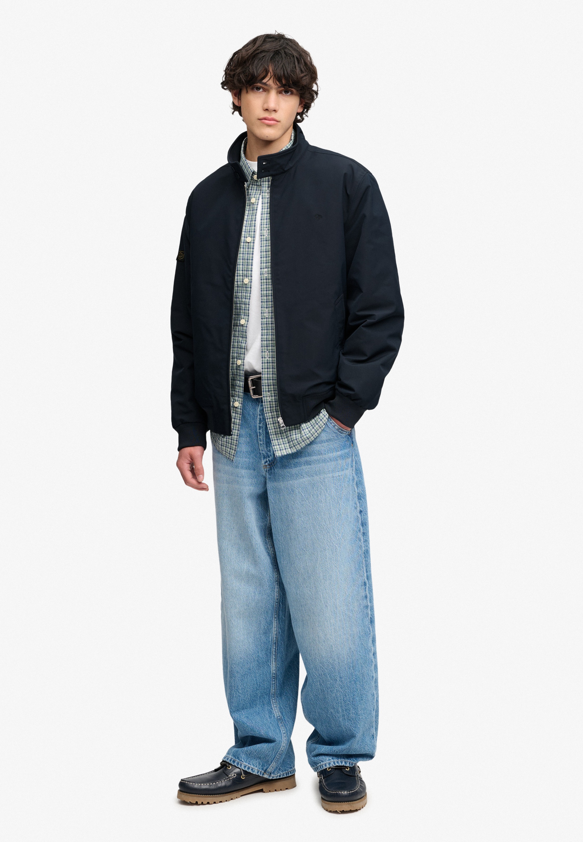 Superdry Blouson »CAMPUS PADDED HARRINGTON JKT« Kunstfaser, relaxed fit