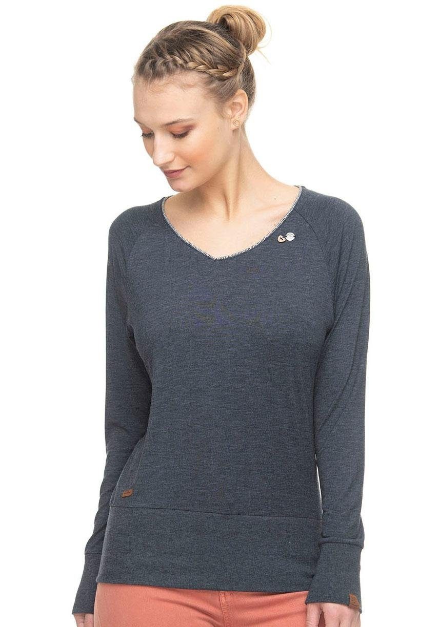 Image of Ragwear Langarmshirt »BERNICE«, mit kontrastfarbiger Paspelierung bei Ackermann Versand Schweiz