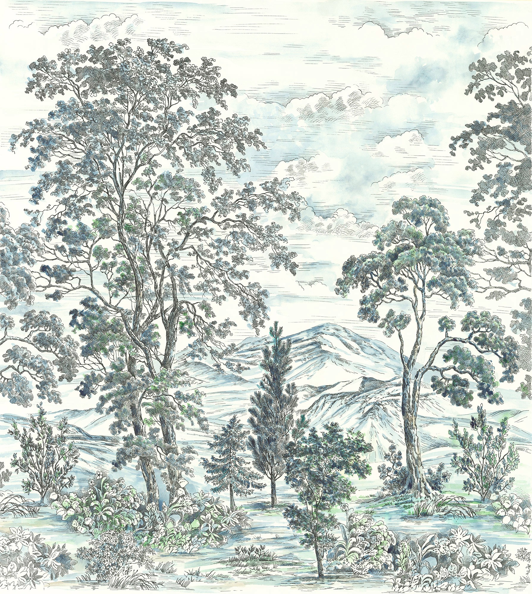 Image of Komar Fototapete »Vliestapete Highland Trees«, bedruckt-geblümt-floral-realistisch, 250 x 280 cm bei Ackermann Versand Schweiz
