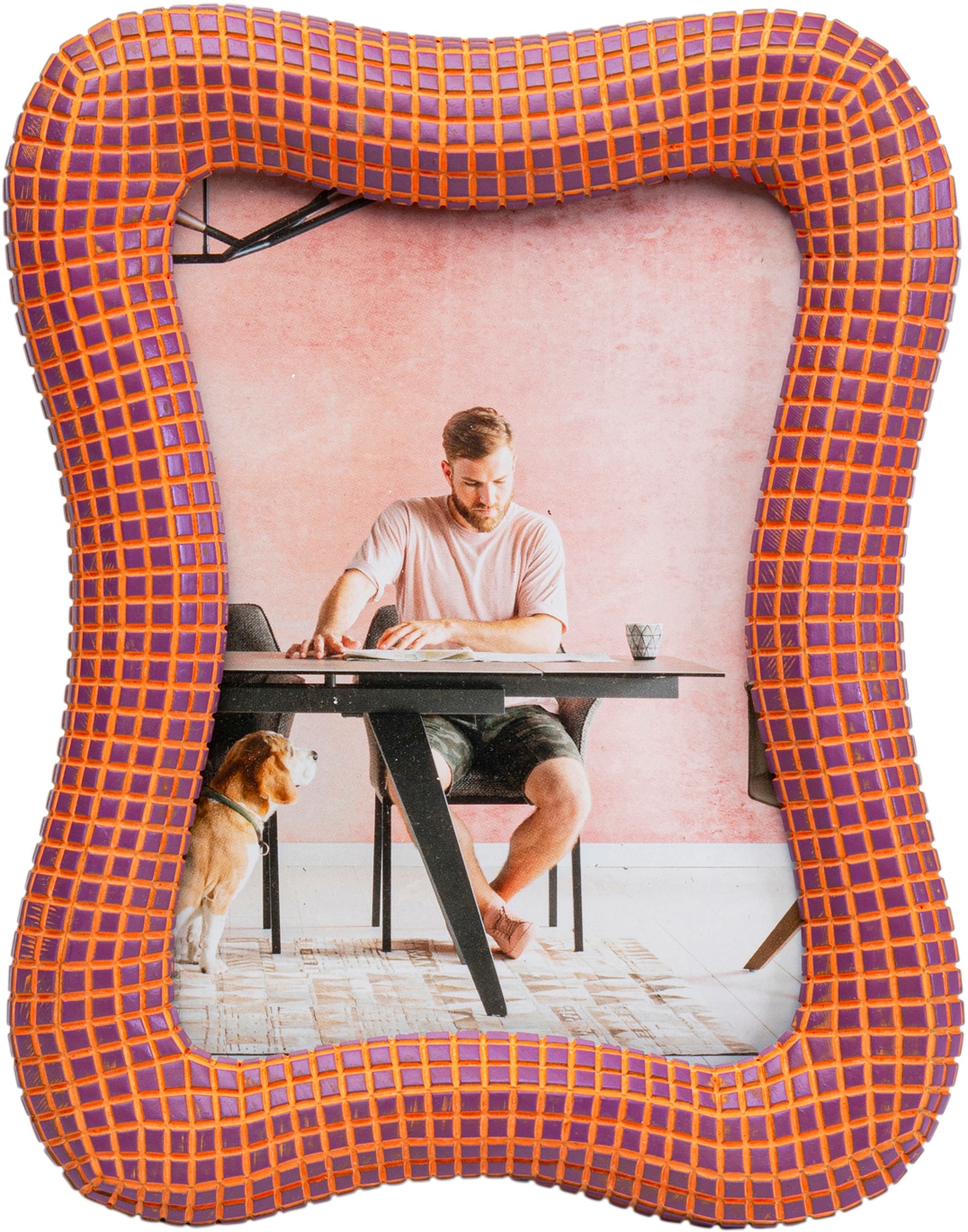 Image of Kare Design Einzelrahmen "Bilderrahmen Wavy Orange 18x23cm"