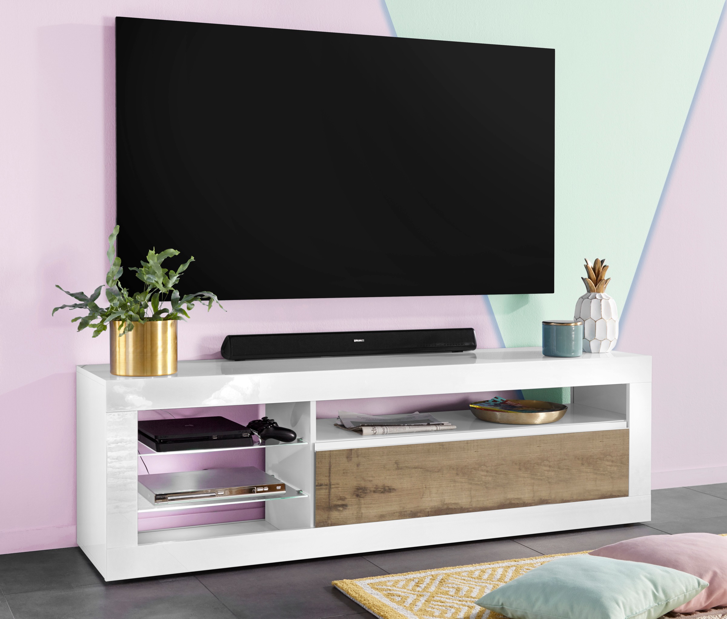 Image of Tecnos Lowboard »Zoe«, Breite 166 cm bei Ackermann Versand Schweiz