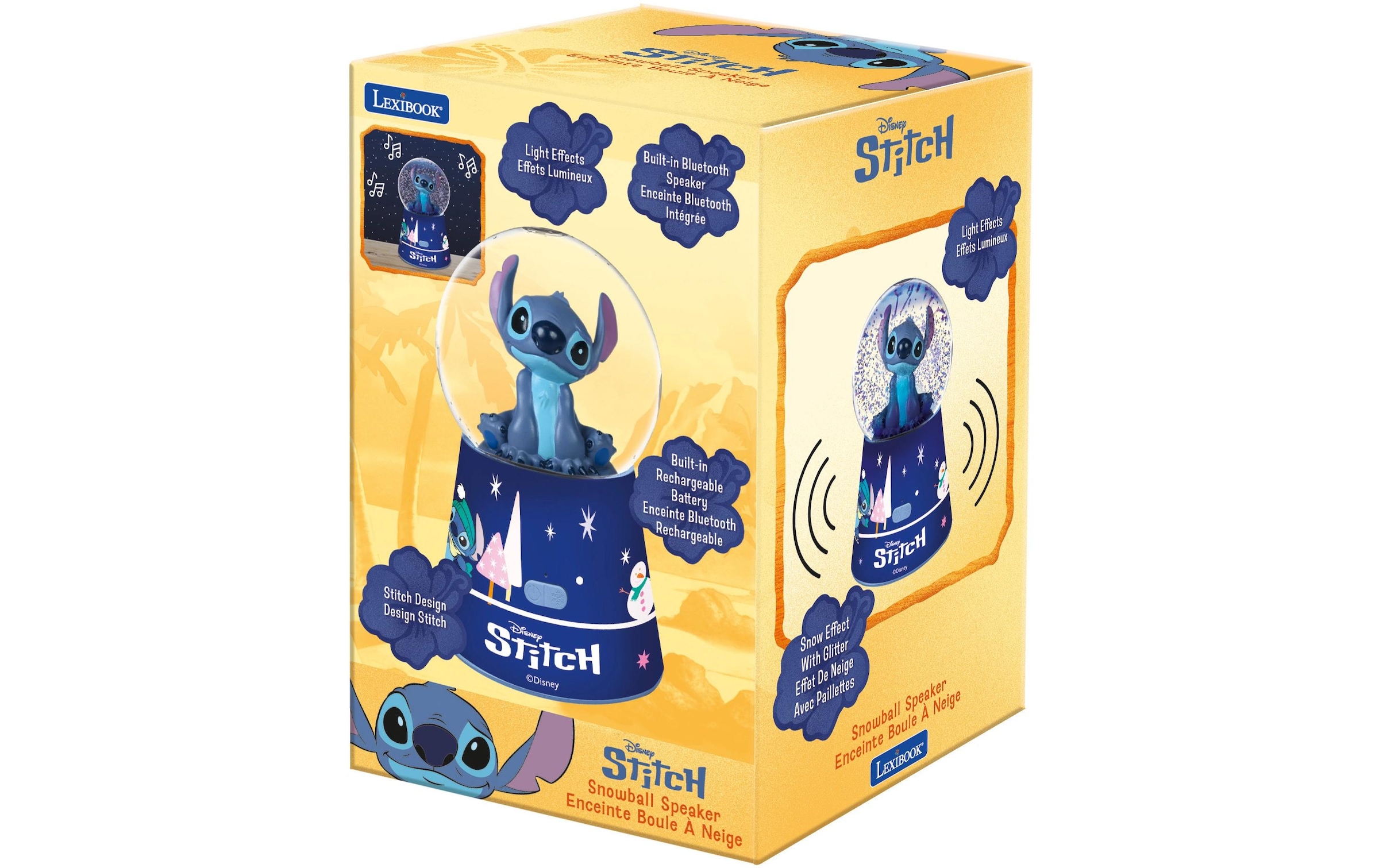 Lexibook® Haut-parleur Bluetooth »DISNEY Stitch Snowball Bluetooth Lautsprecher« ( )