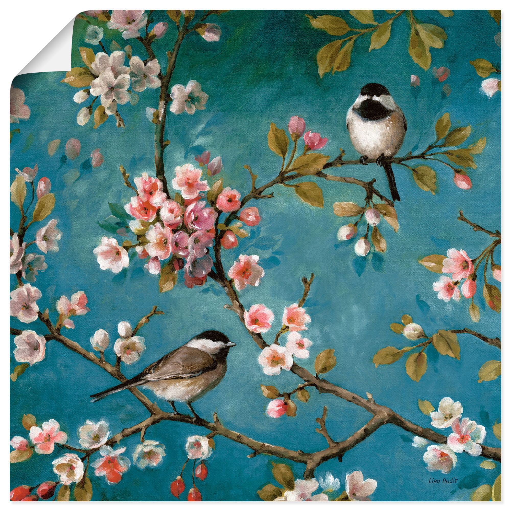 Image of Artland Wandbild »Blüte II«, Blumen, (1 St.), in vielen Grössen & Produktarten -Leinwandbild, Poster, Wandaufkleber / Wandtattoo auch für Badezimmer geeignet bei Ackermann Versand Schweiz