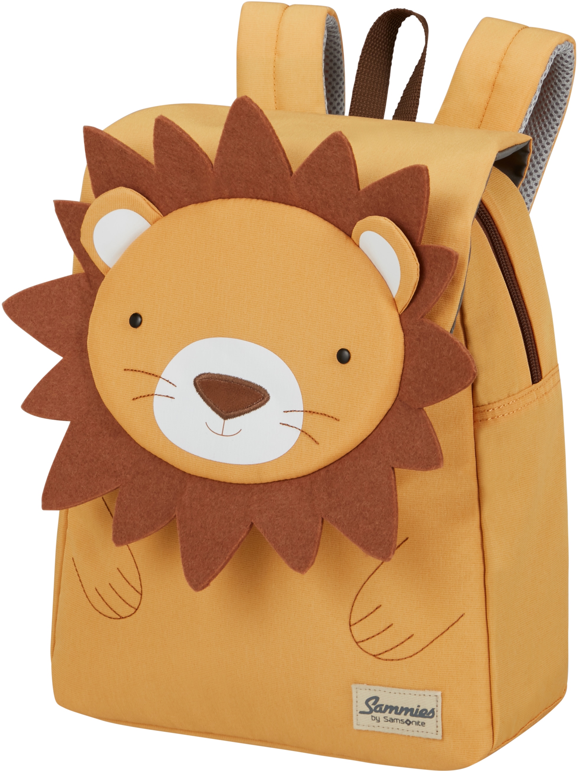 Samsonite Kinderrucksack »Happy Sammies ECO, S+, Lion Lester«, reflektierende Details, Kindergartenrucksack Kinderfreizeitrucksack Kinder-Backpack