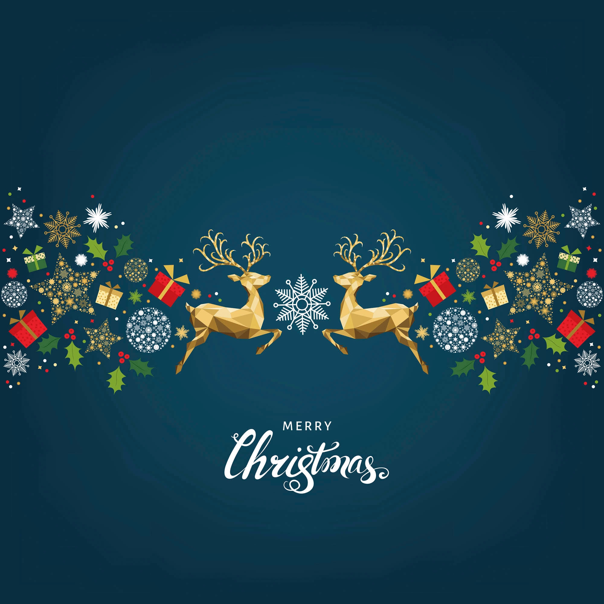 queence Dekokissen »David«, Kissenhülle,Merry Christmas,Spruch,Festlich,Weihnachten,Rot,Weiss
