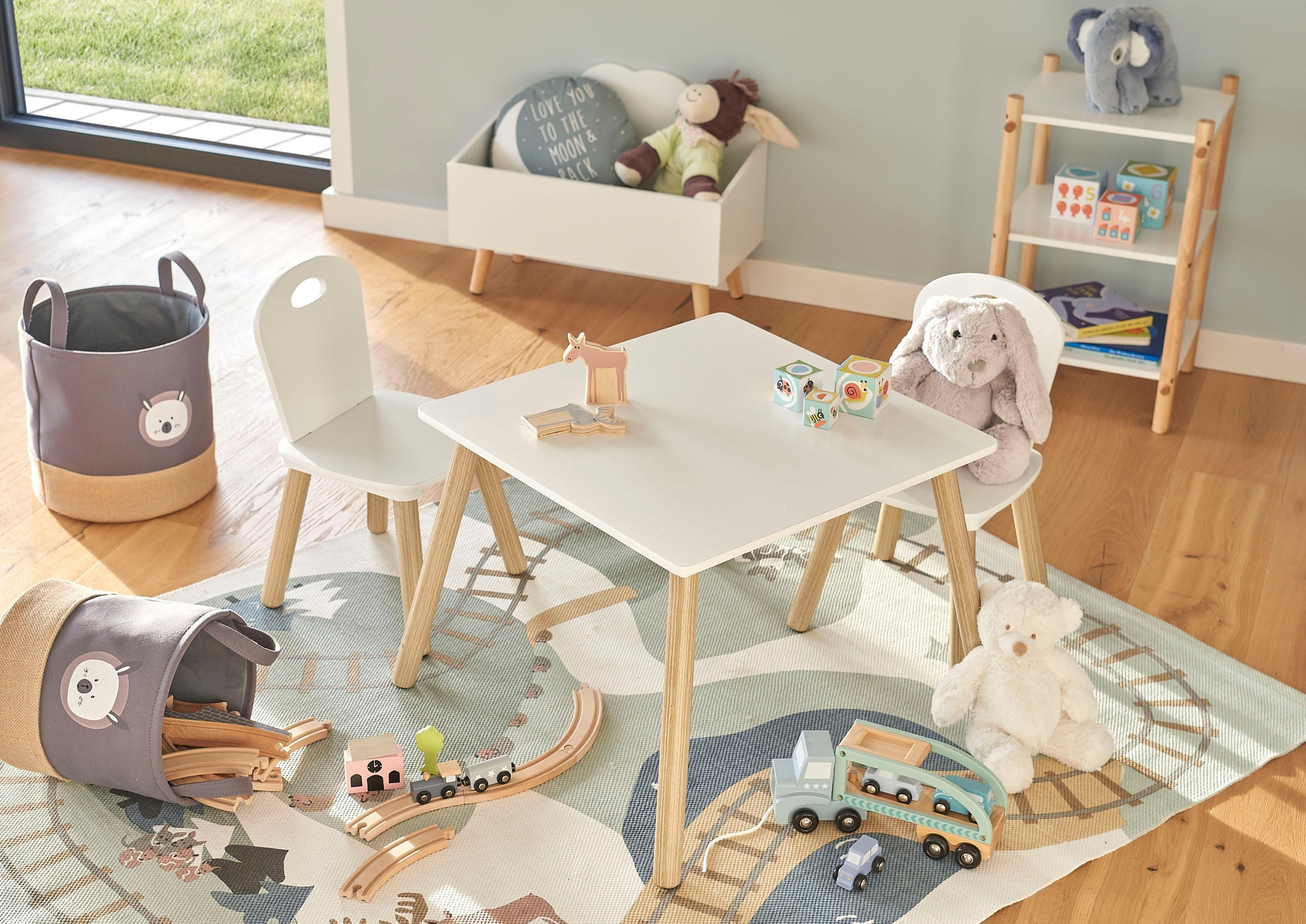 Zeller Present Spielzeugtruhe "Wolke" Kindermöbel in nordischen Design