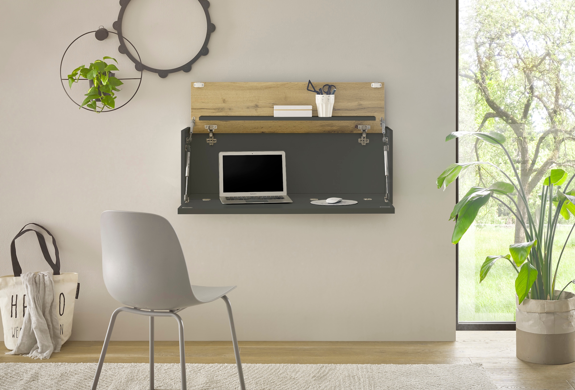 Image of Home affaire Wandsekretär "CiTY/GiRON" zeitlos modern, wohnliches Home Office, Breite 100 cm