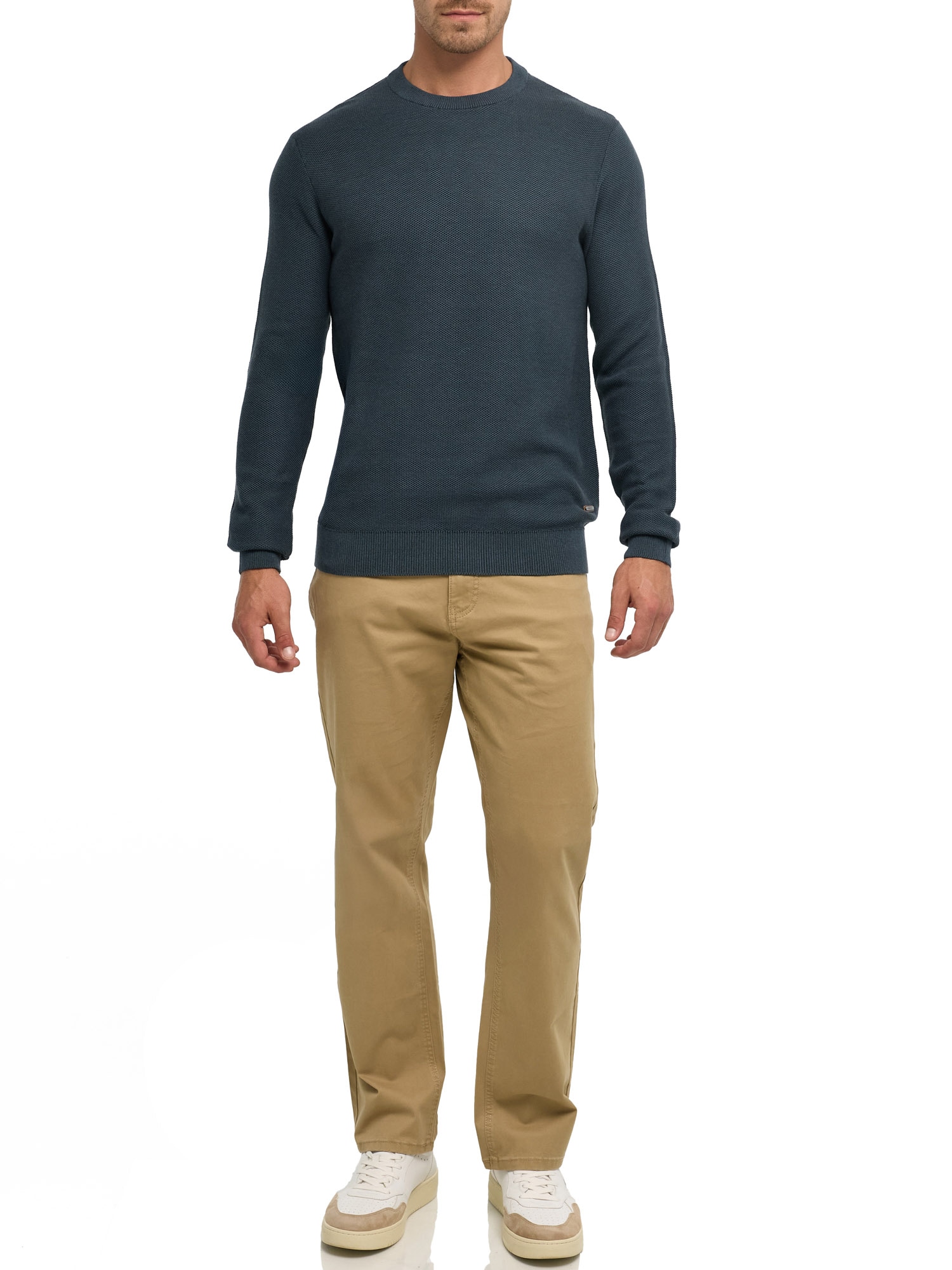 Indicode Pull à col rond »INJexmon o-neck« Baumwolle, regular fit