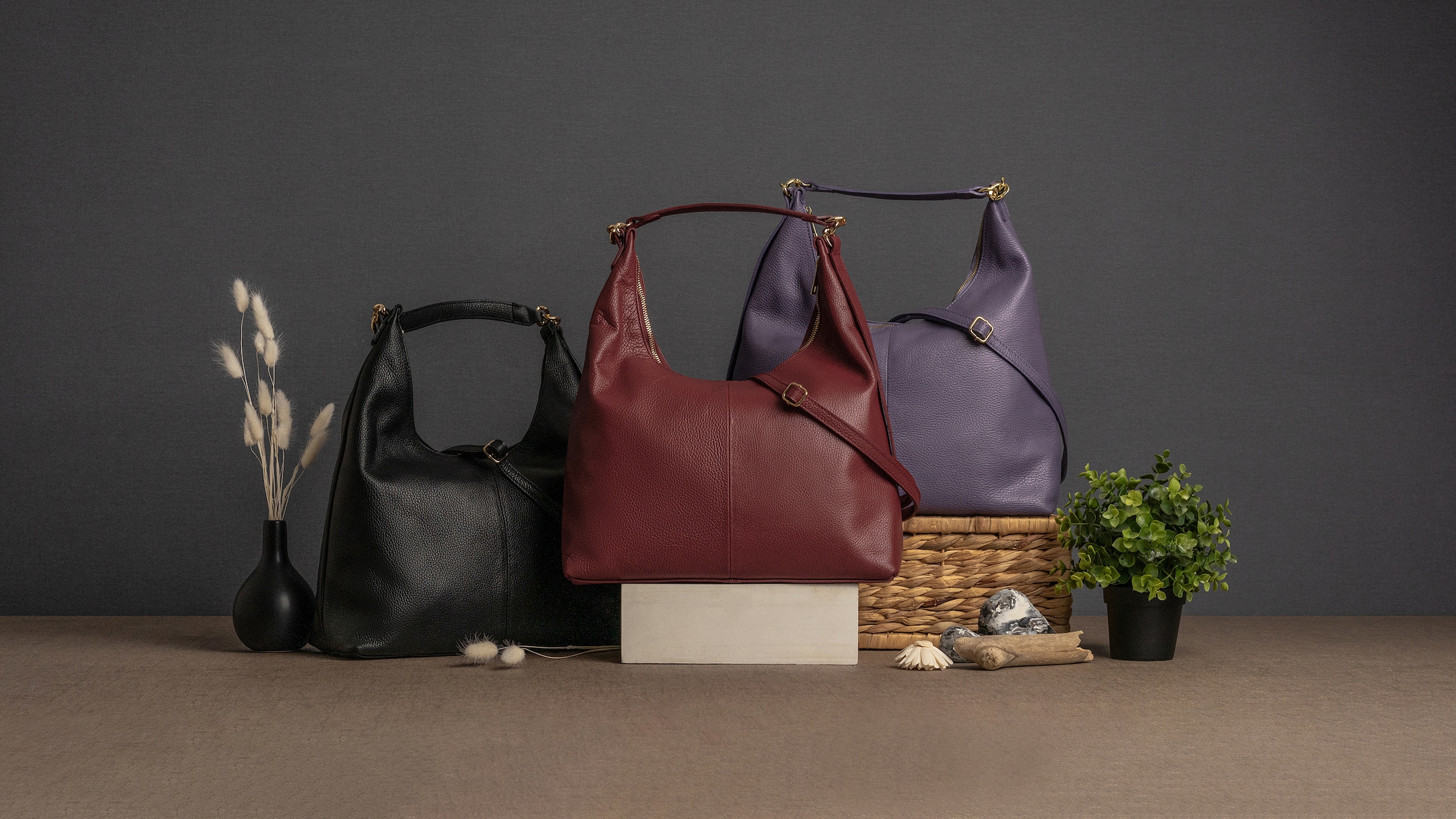 Samantha Look Shopper, Made in Italy, Grosse Handtasche mit Smartphonefach
