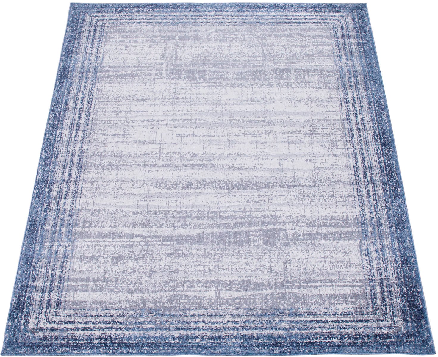 Image of Paco Home Teppich "Catania 842" rechteckig 13 mm Höhe Kurzflor, meliert, modernes Design, mit Bordüre