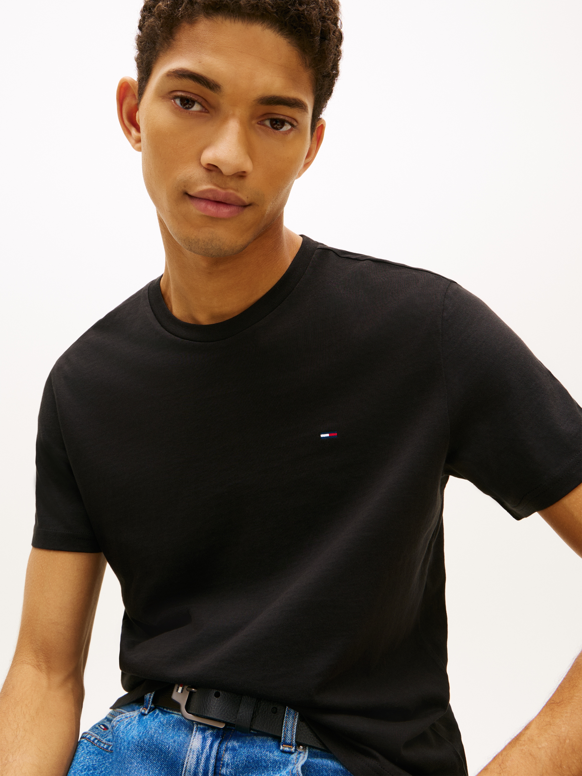 Tommy Jeans T-Shirt »TJM EXTRA SLIM 3 PACK« Packung, 3 Mit Rundhalsausschnitt