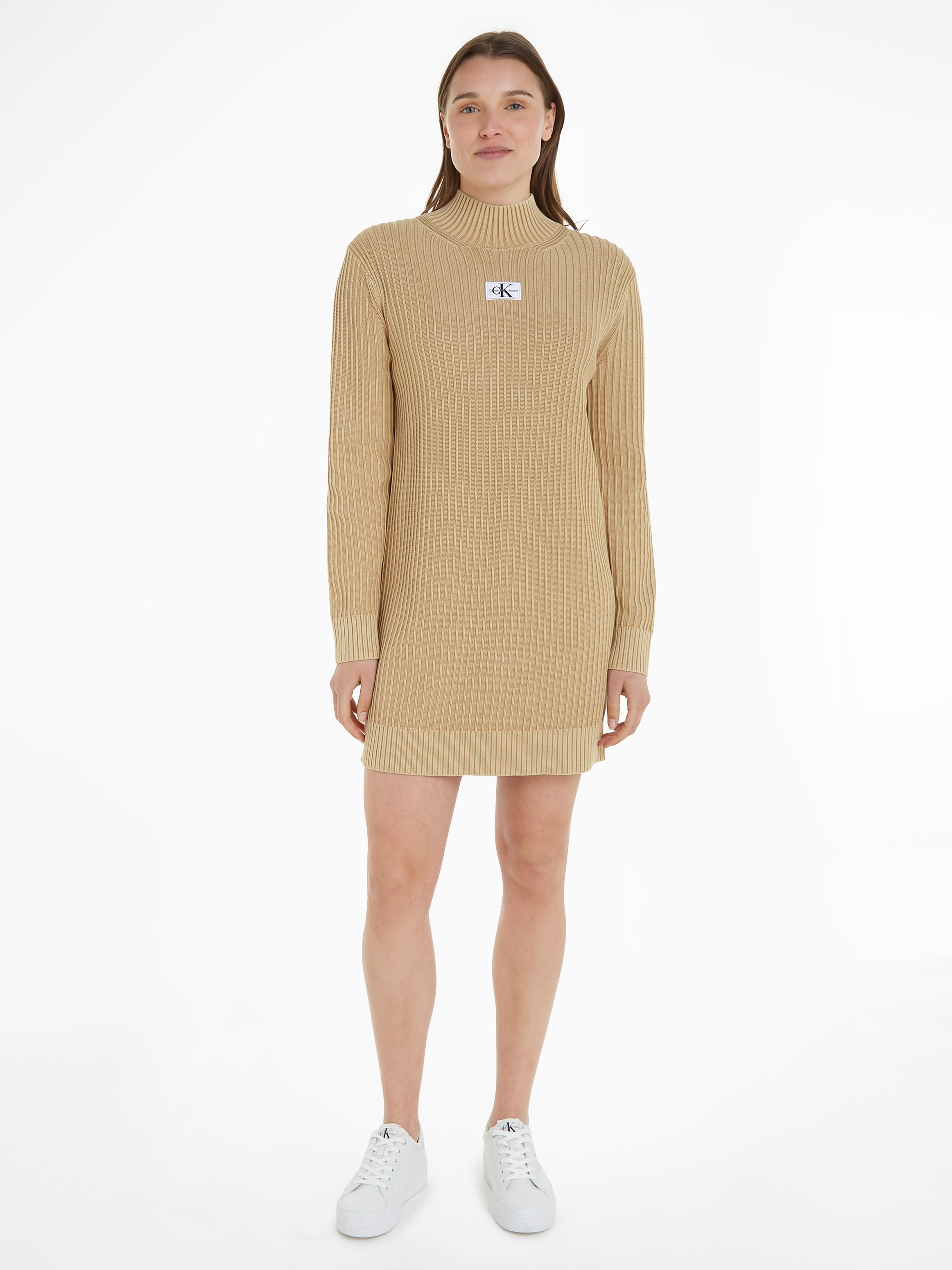 Strickkleid »WASHED MONOLOGO SWEATER DRESS«