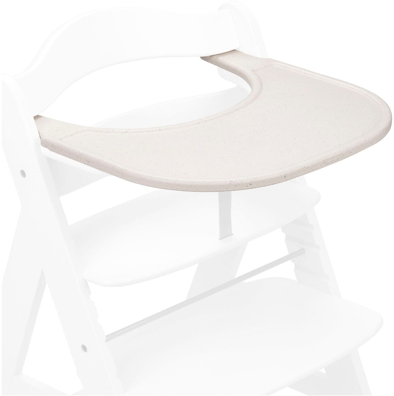 Hauck Plateau de chaise haute »Alpha Click Tray, Speckle Beige« aus recyceltem Material