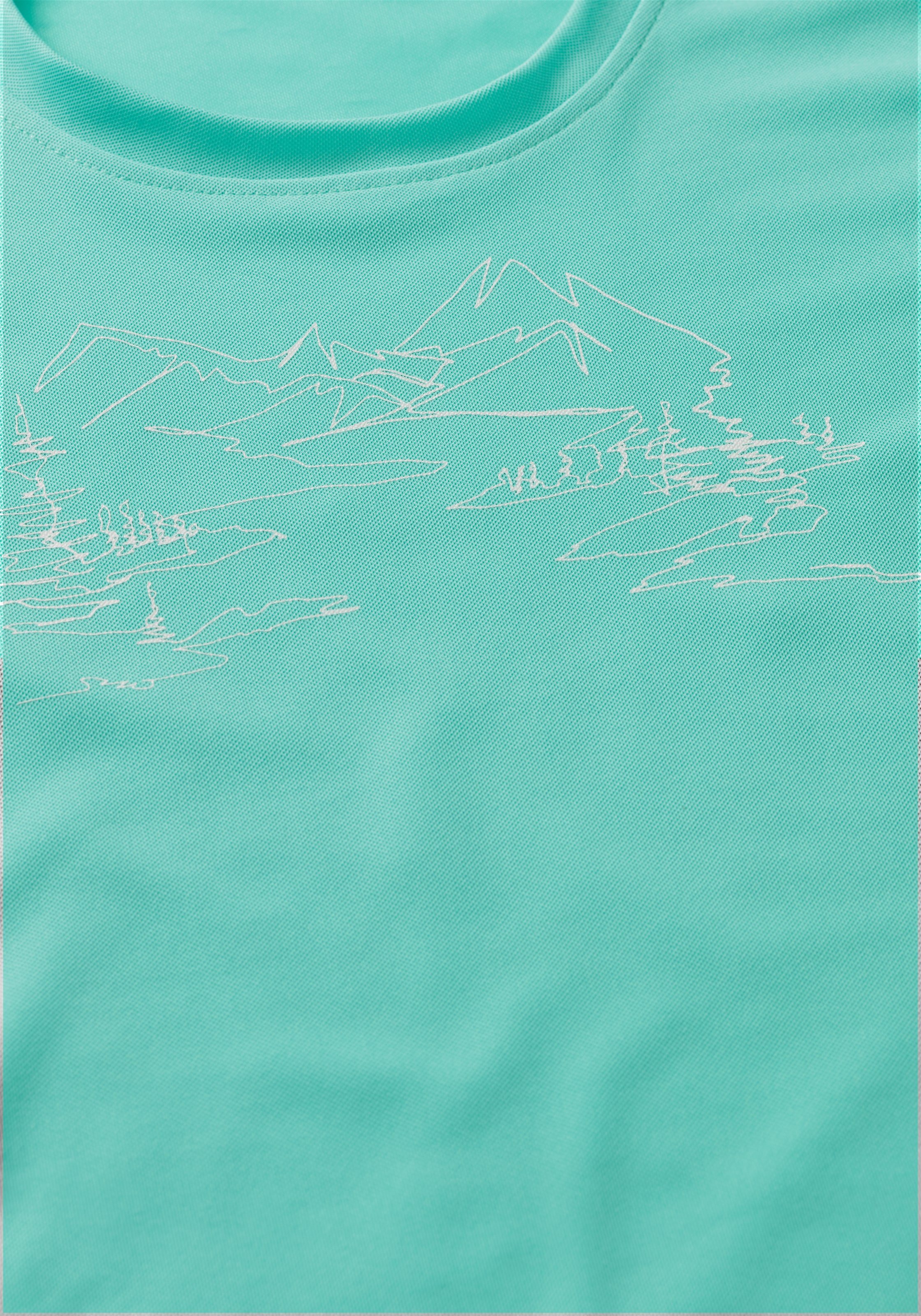 Maier Sports T-Shirt »Wilma Print«, Damen Funktionsshirt, Freizeitshirt mit Aufdruck, Regular Fit