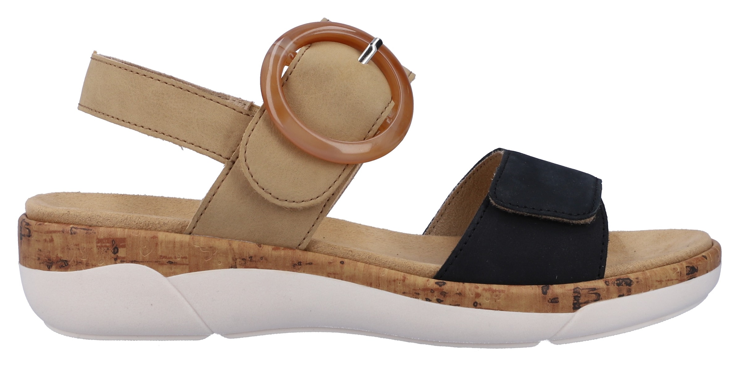 Remonte Sandales compensées  chaussure d'été, sandale à brides, fermetures pratiques à scratch