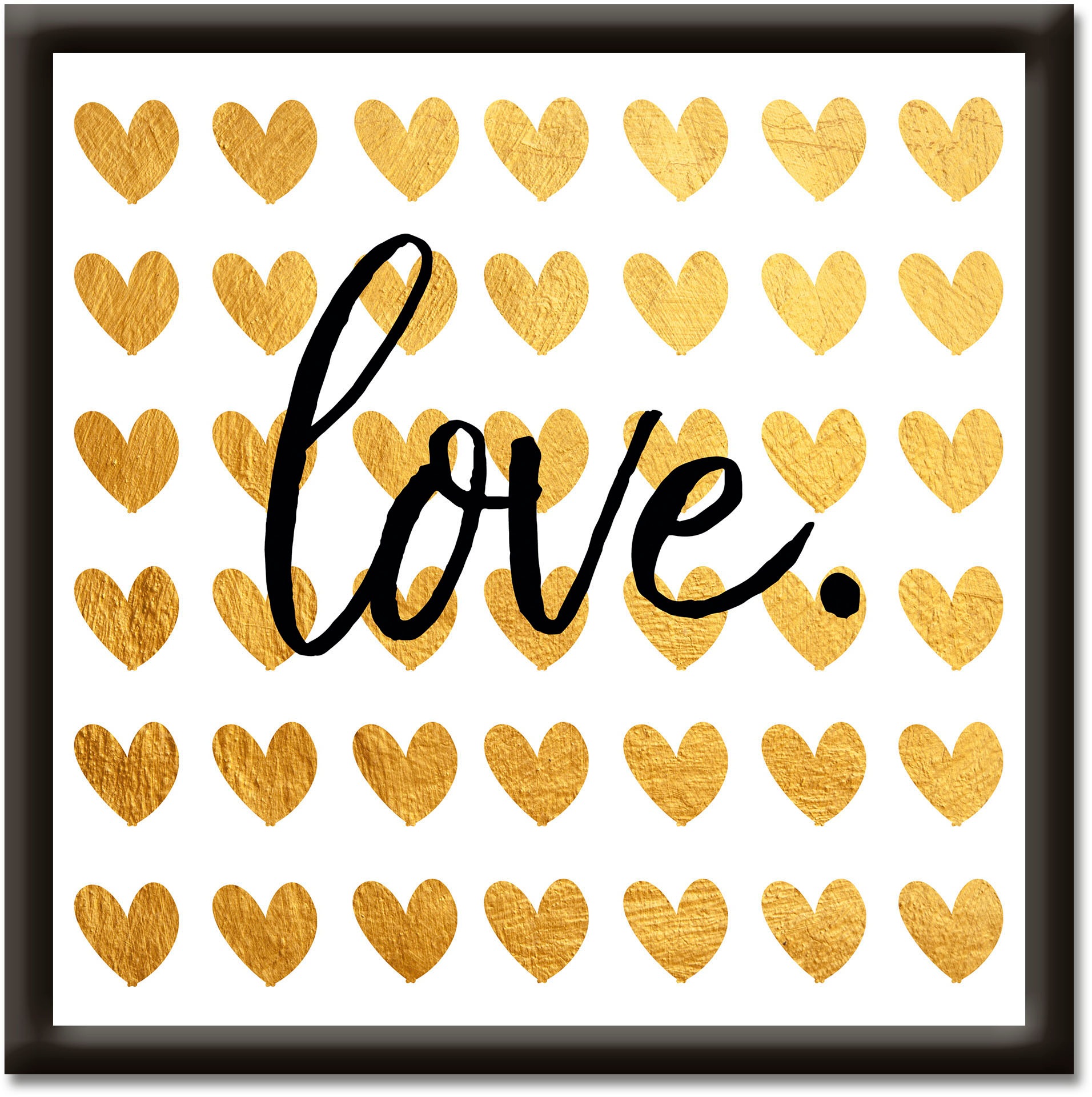 Image of Artland Wandbild »Goldene Liebe«, Sprüche & Texte, (1 St.) bei Ackermann Versand Schweiz