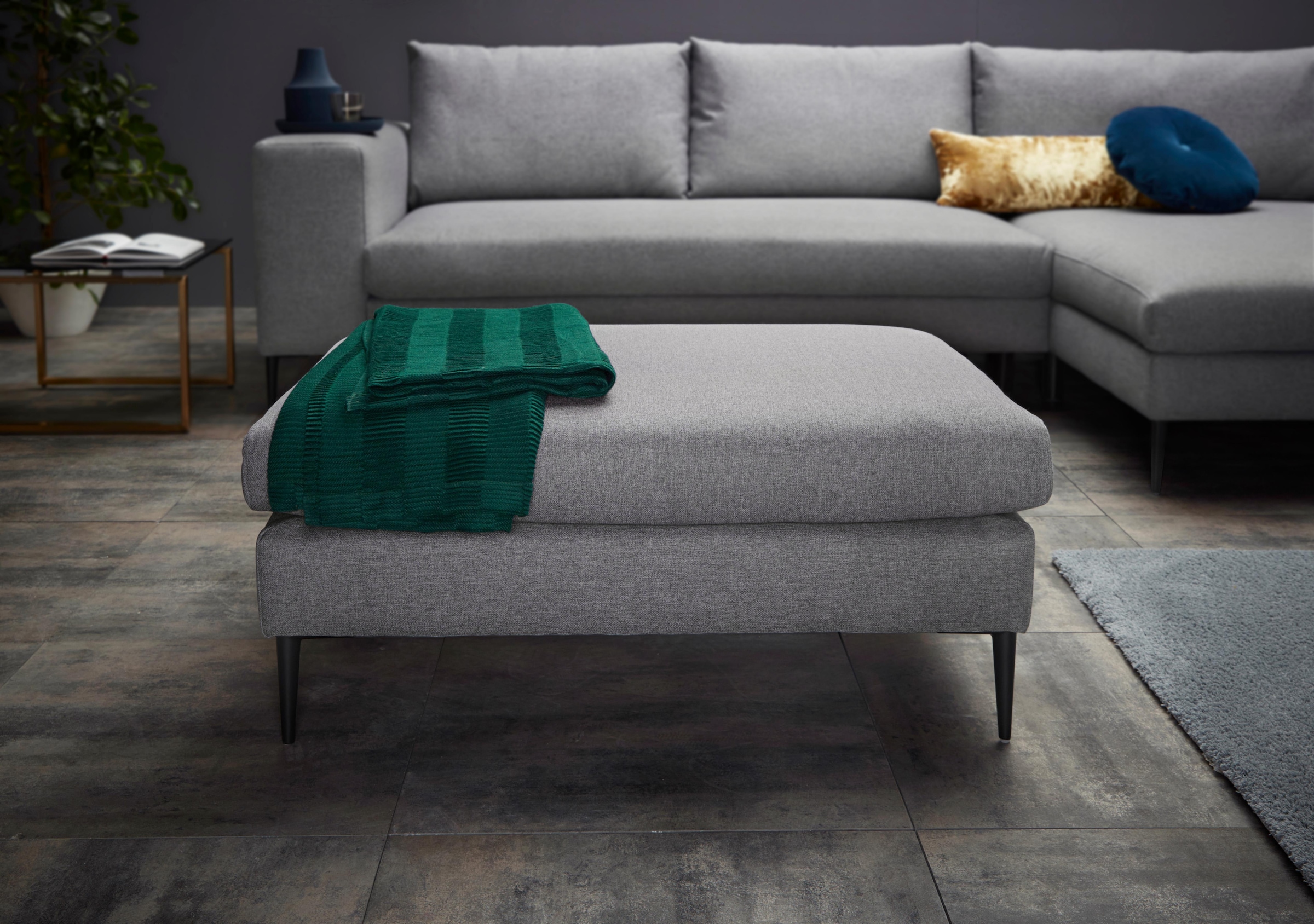 Image of Home affaire Hocker "Aurora B/T 100/69cm, Füsse 15cm hoch"