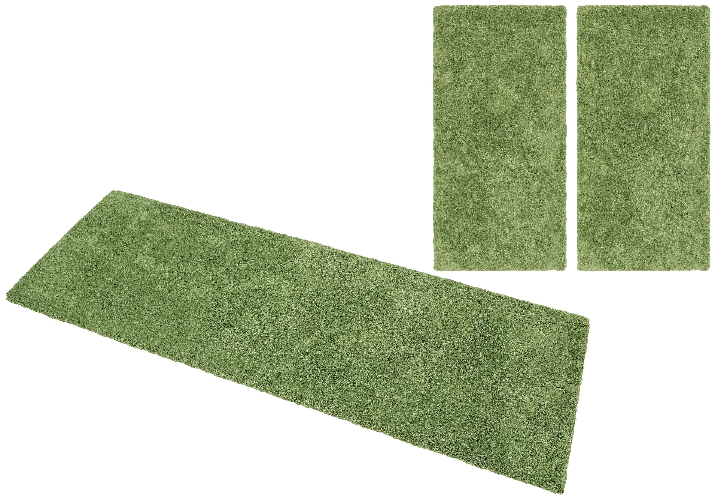 Image of my home Hochflor-Bettumrandung »Magong«, (3 tlg.), besonders weich durch Microfaser, einfarbiger Bettvorleger, Läufer-Set für das Schlafzimmer bei Ackermann Versand Schweiz