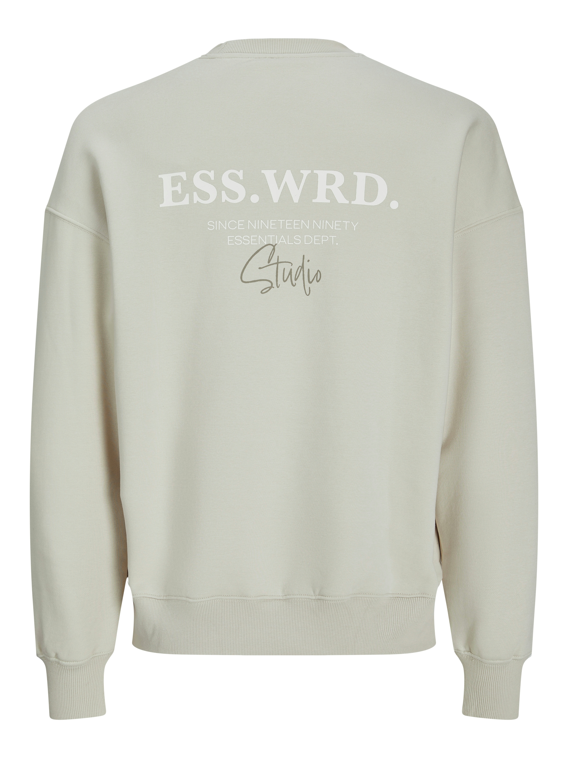 Jack & Jones Sweatshirt »JJEURBAN EDGE STUDIO SWEAT CREW NOOS«, mit Front und Back Print