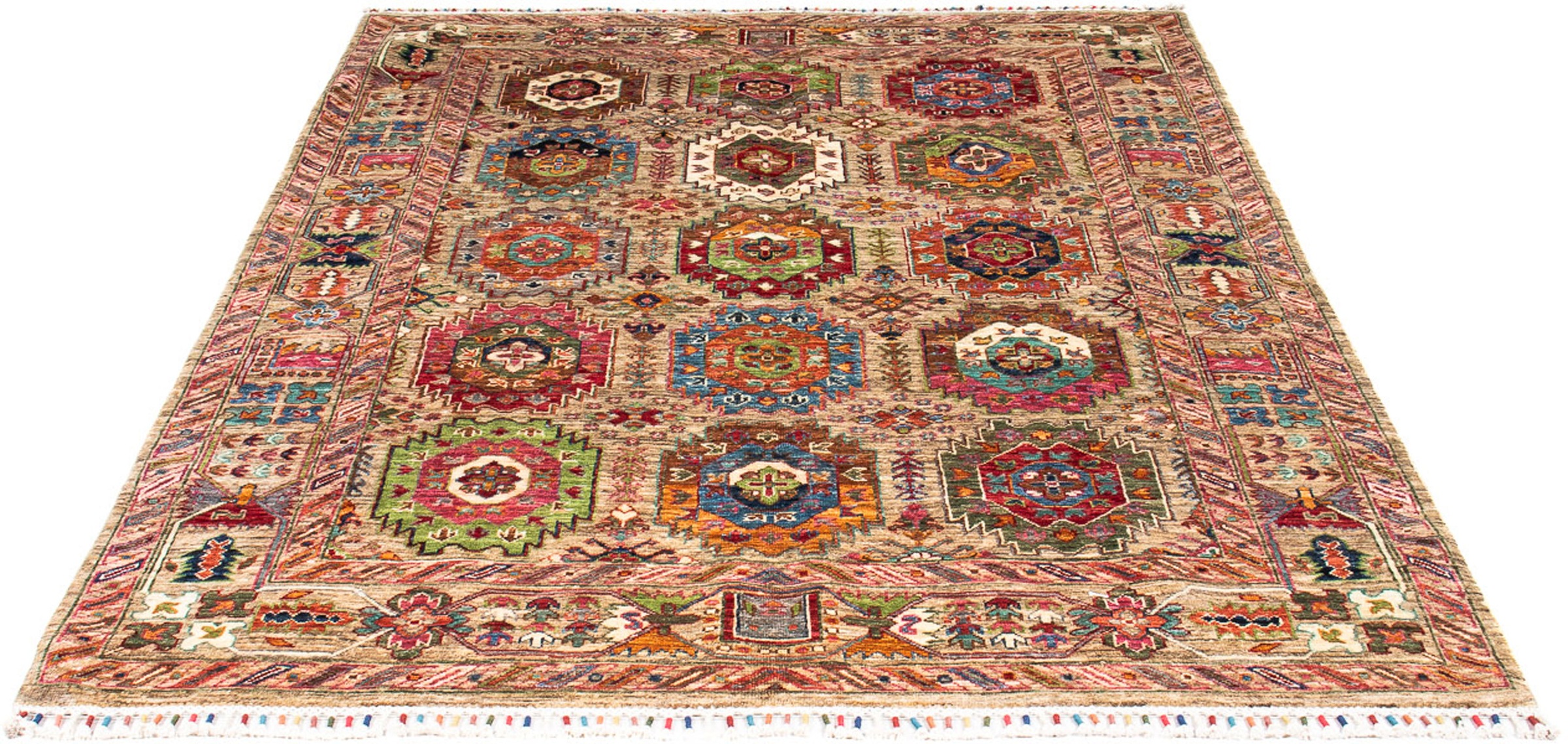 Image of morgenland Orientteppich »Ziegler - Ariana - 210 x 154 cm - mehrfarbig«, rechteckig, 6 mm Höhe, Wohnzimmer, Handgeknüpft, Einzelstück mit Zertifikat bei Ackermann Versand Schweiz