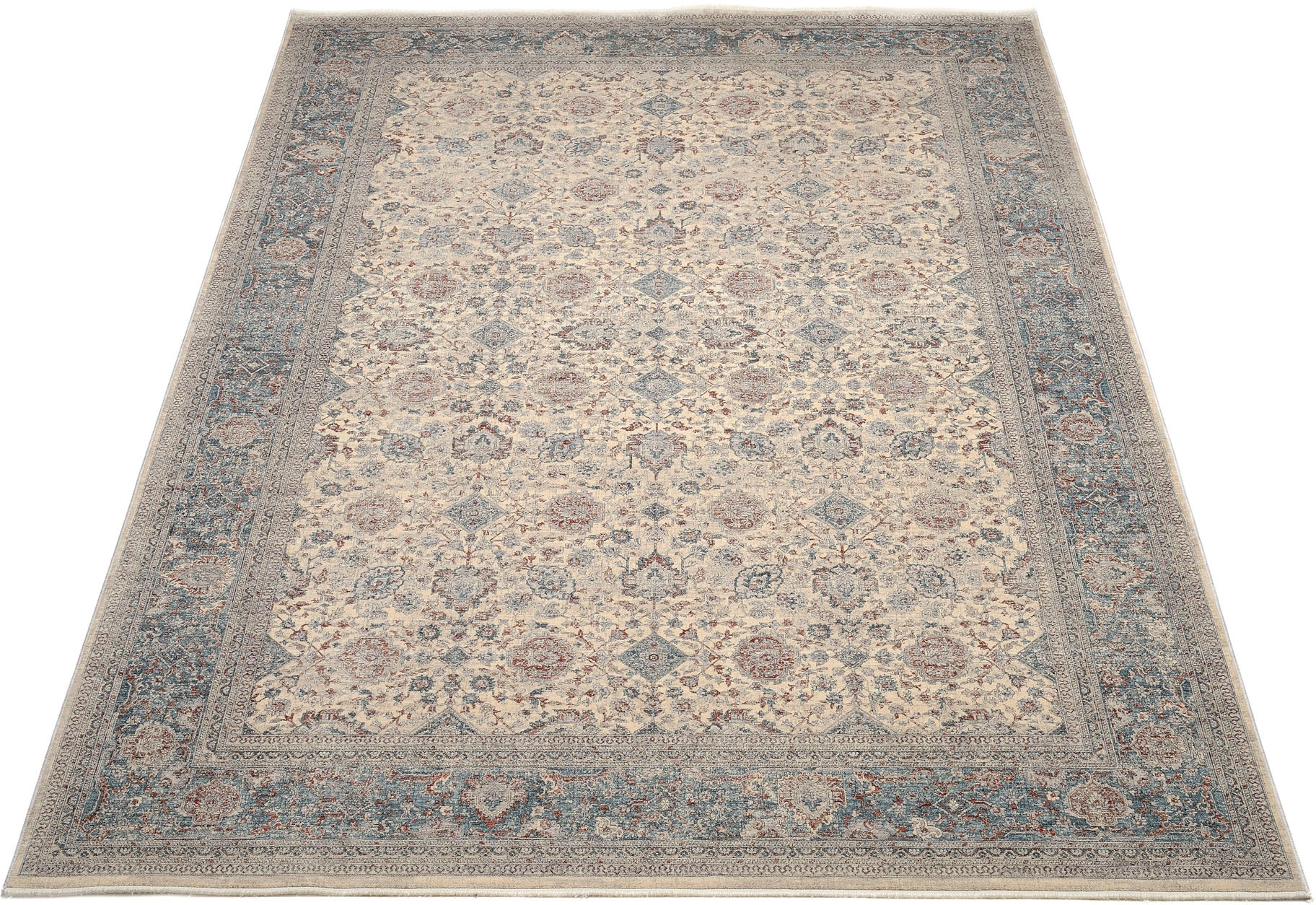 Image of OCI DIE TEPPICHMARKE Teppich "GRAND FASHION 04" rechteckig 5 mm Höhe Vintage Optik, feine Fransen, Wohnzimmer