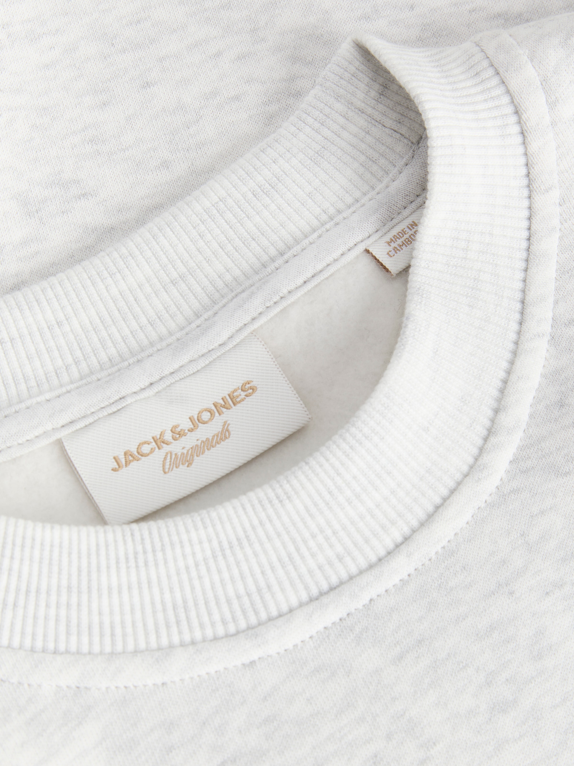 Jack & Jones Sweat-shirt »JORFREDERIKSBERG BRANDING SWEAT CN FST«, mélange coton, coupe régulière
