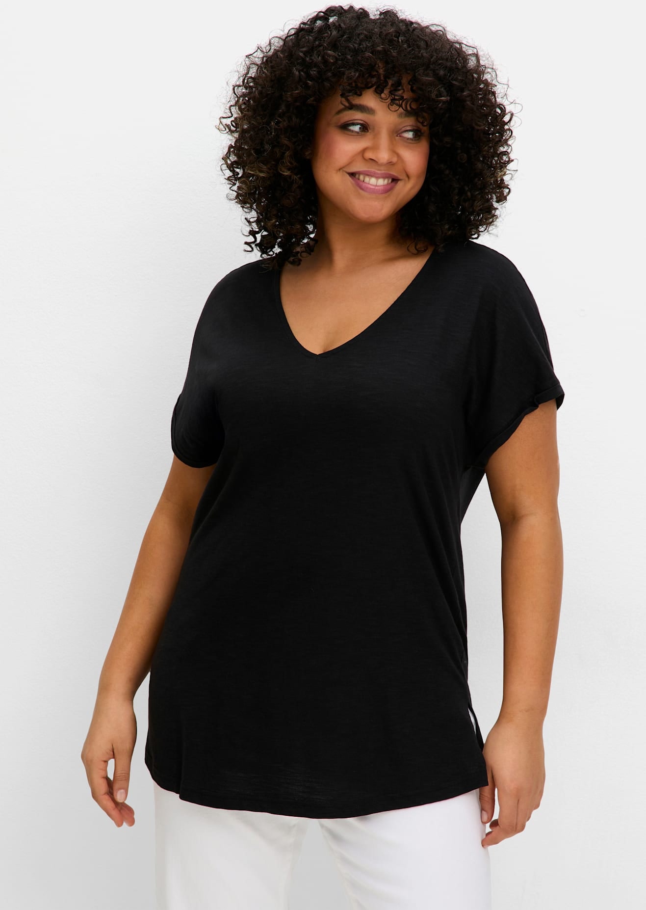 Sheego T-Shirt »T-Shirt«, (1 tlg.)