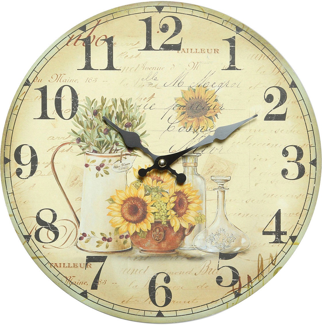 Image of Ambiente Haus Wanduhr »Sonnenblume Wanduhr 28cm« bei Ackermann Versand Schweiz