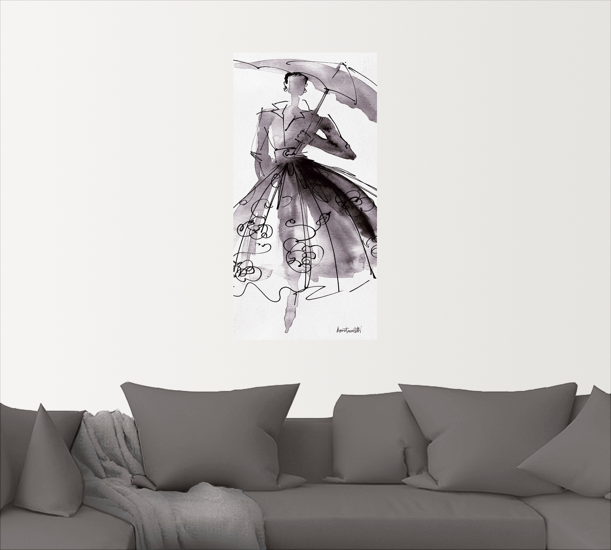 Artland Wandbild »Mode Skizzenbuch VI«, Mode, (1 St.), als Leinwandbild, Poster, Wandaufkleber in verschied. Grössen