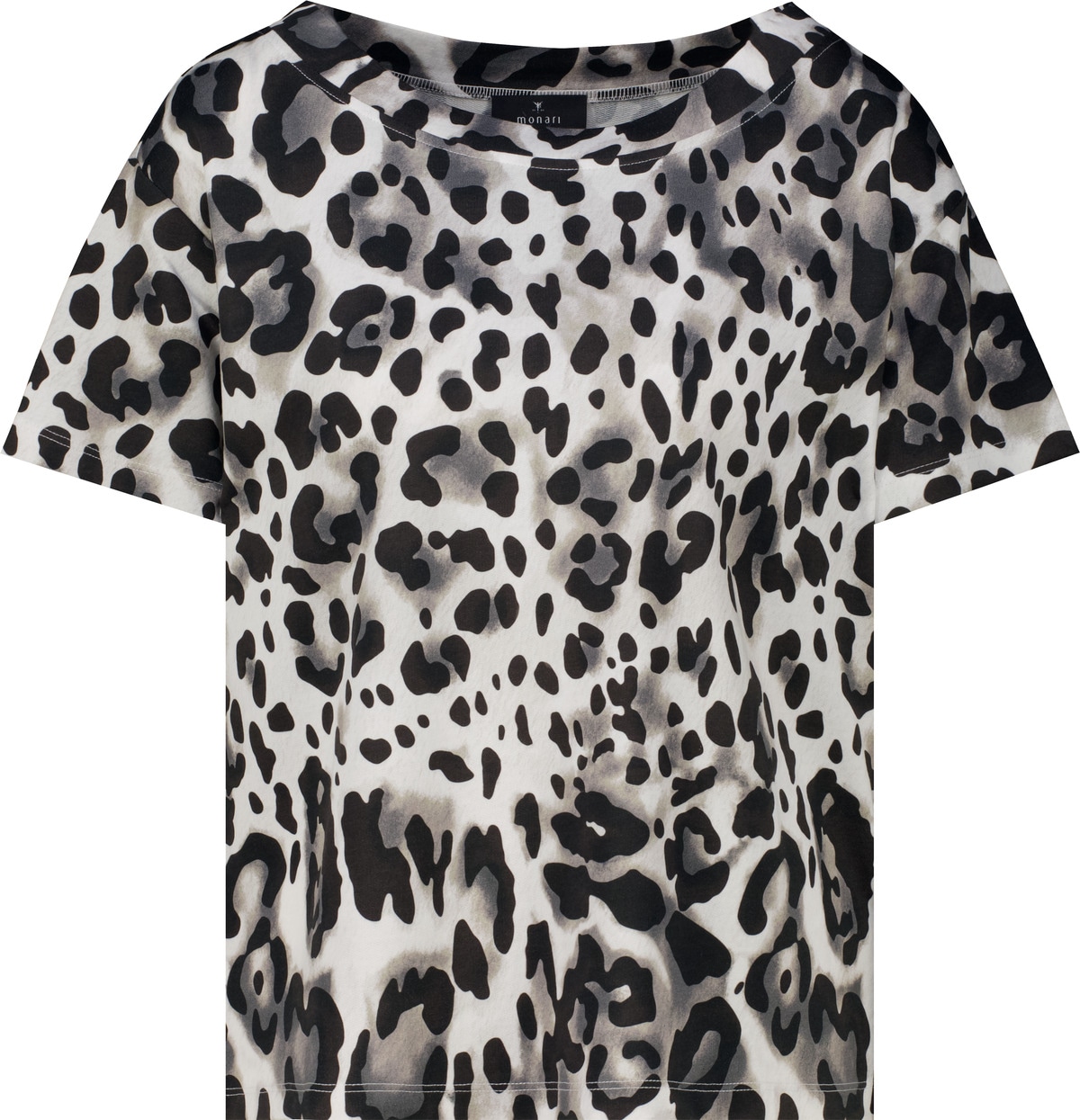 Monari T-Shirt »Shirt Leodruck allover« Regular fit mit Leomuster
