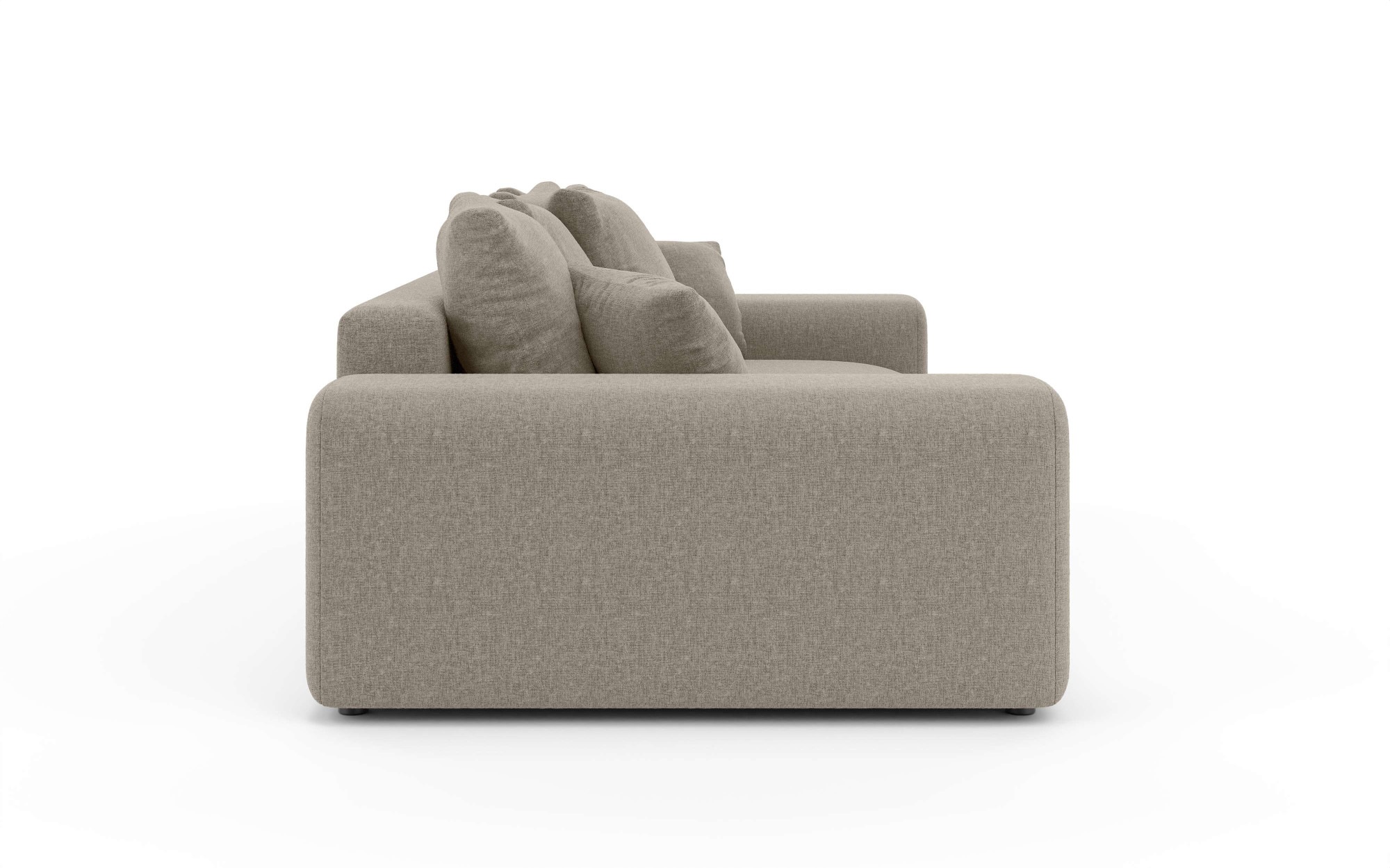 Home affaire Big-Sofa »LAKESIDE 3-Sitzer Schlafsofa mit Bettkasten, Breite 256,5 cm« Liegefläche 168,5x195 cm, hoher Sitzkomfort, Masse B/T/H: 256/122/82cm